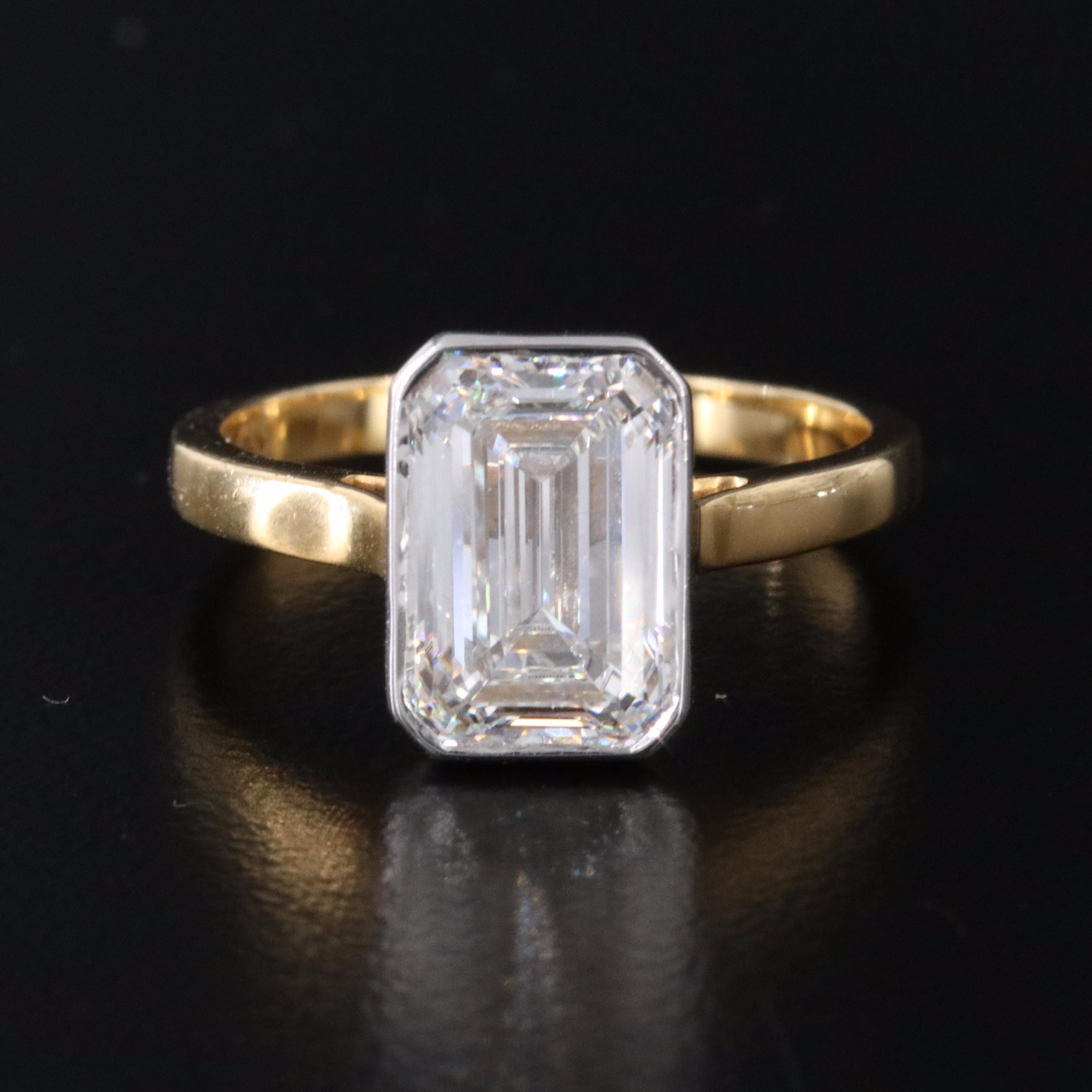 14K 3.00 CT Lab Grown Diamond Solitaire Ring with IGI Report