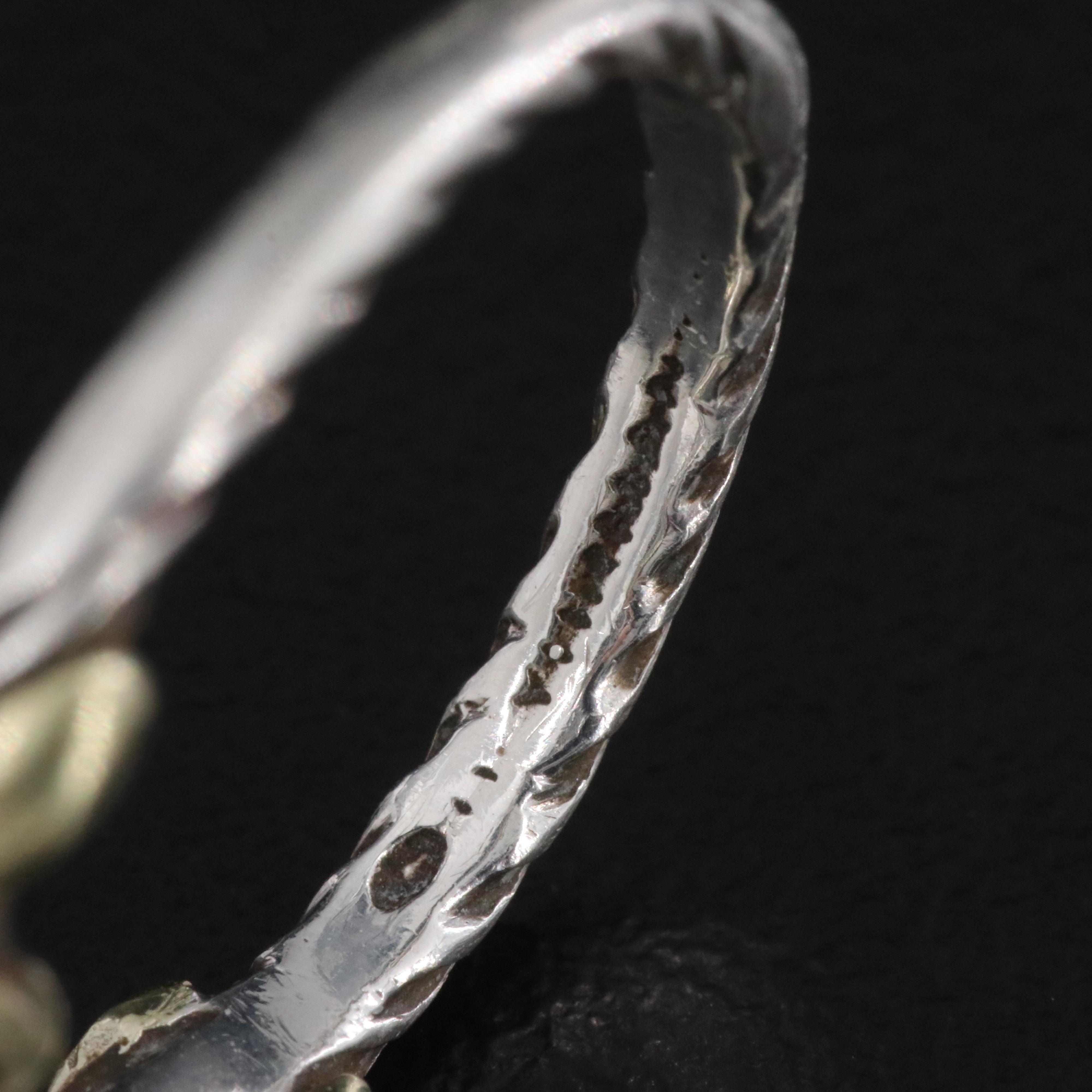 David Yurman Sterling and 14K Double X Ring