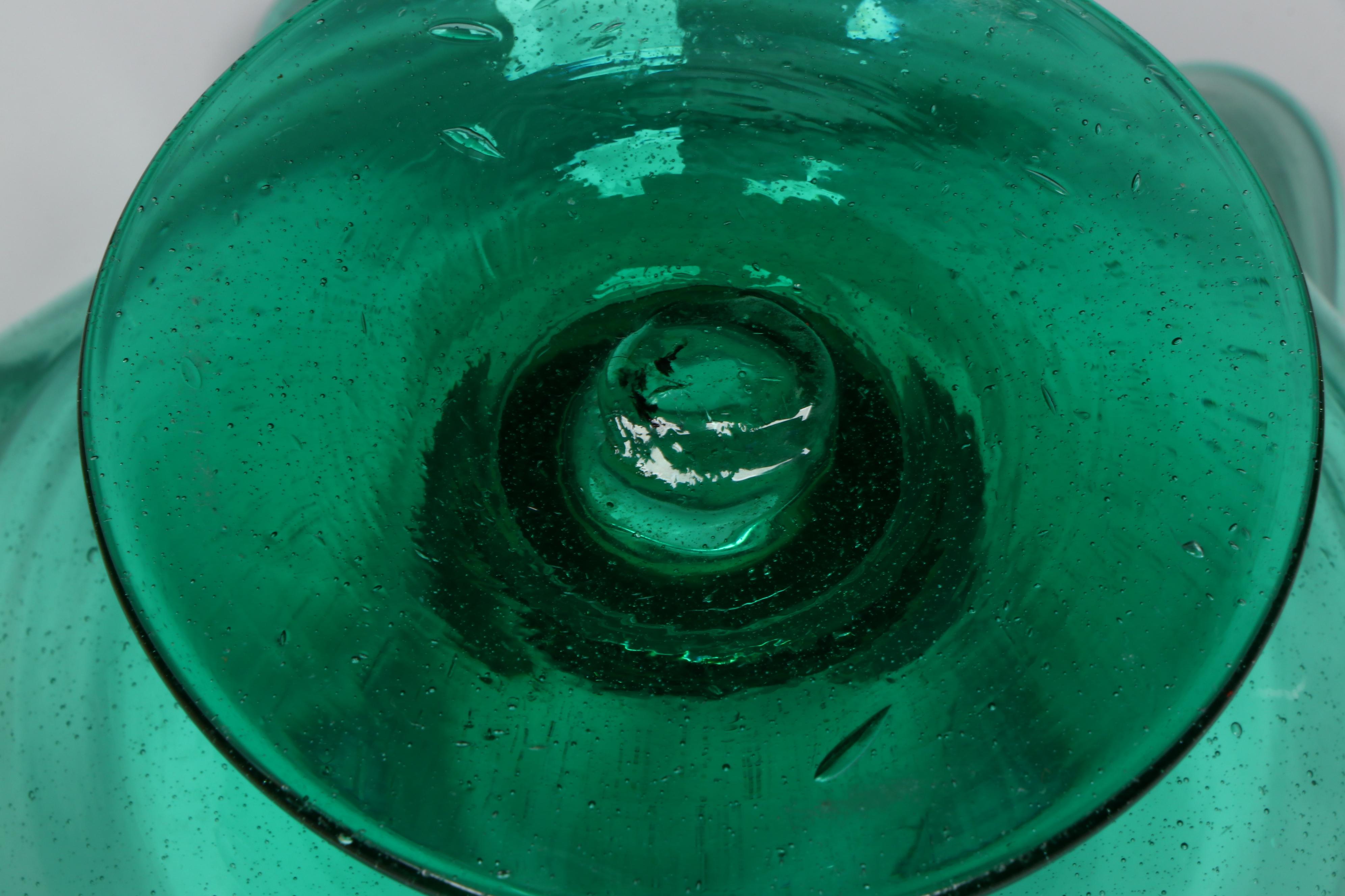 LE Smith Amber Glass Moon and Stars Compote with Other Tableware