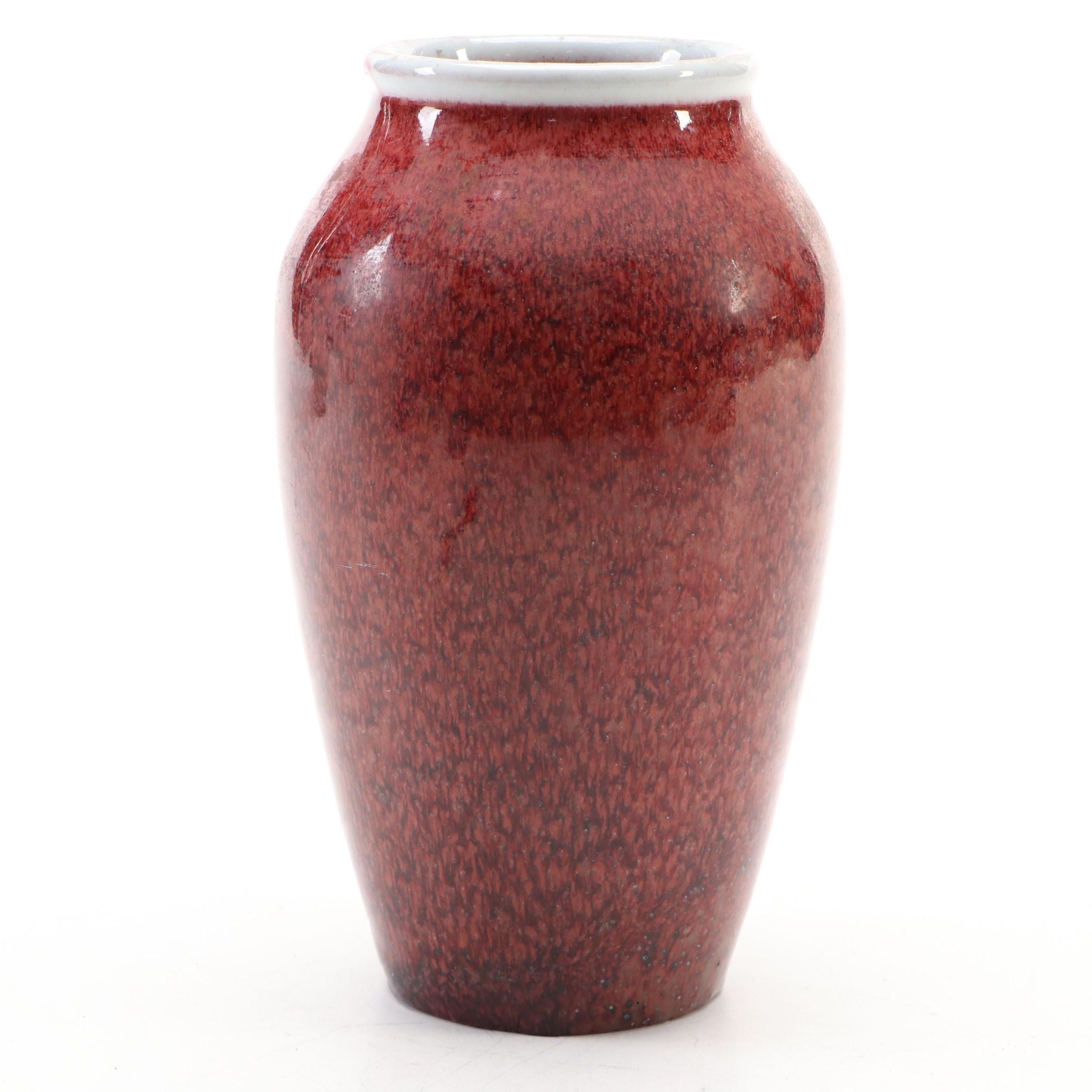 Rookwood Pottery Red Ceramic Vase, 1929