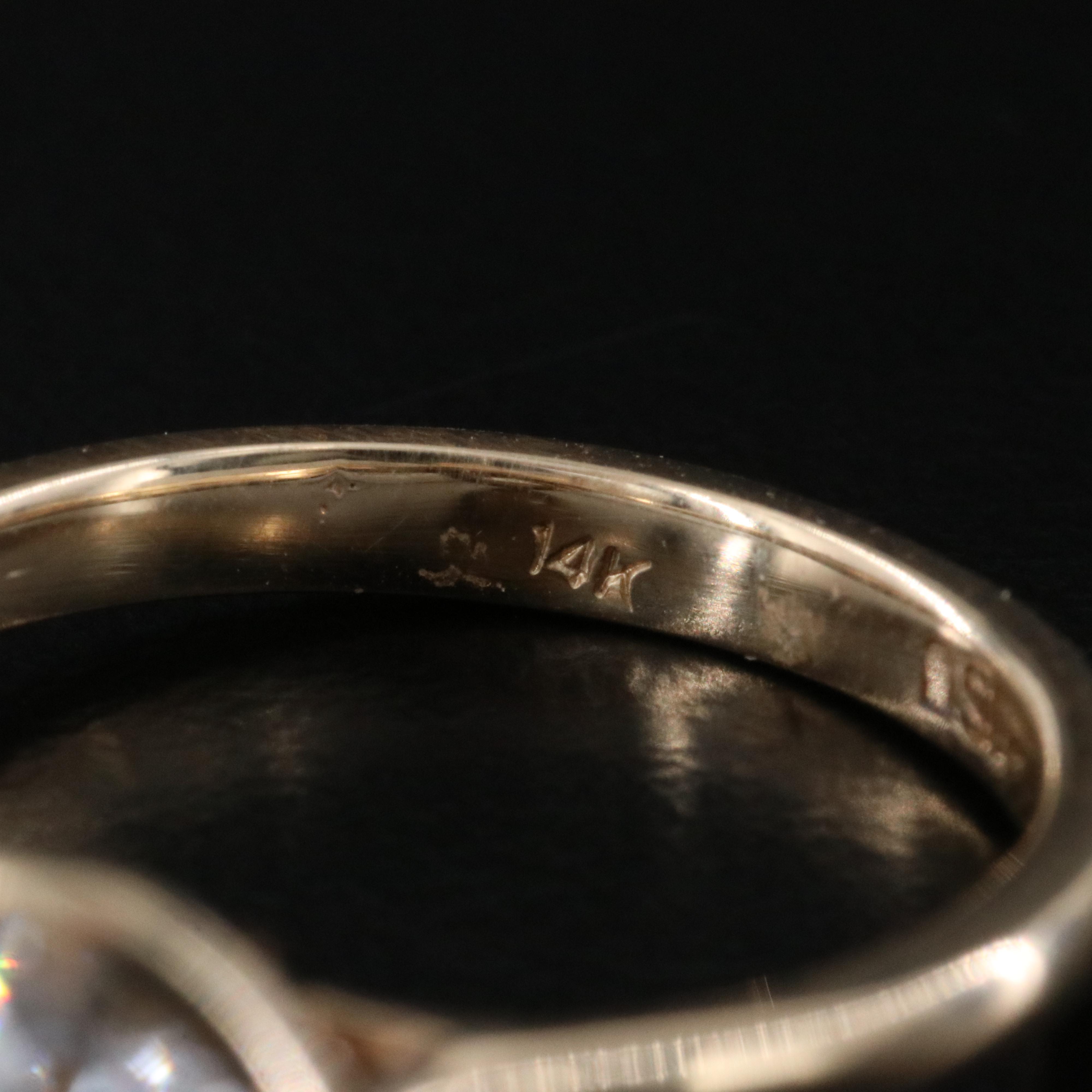 14K 2.09 CT Lab Grown Diamond Solitaire Ring with IGI Report