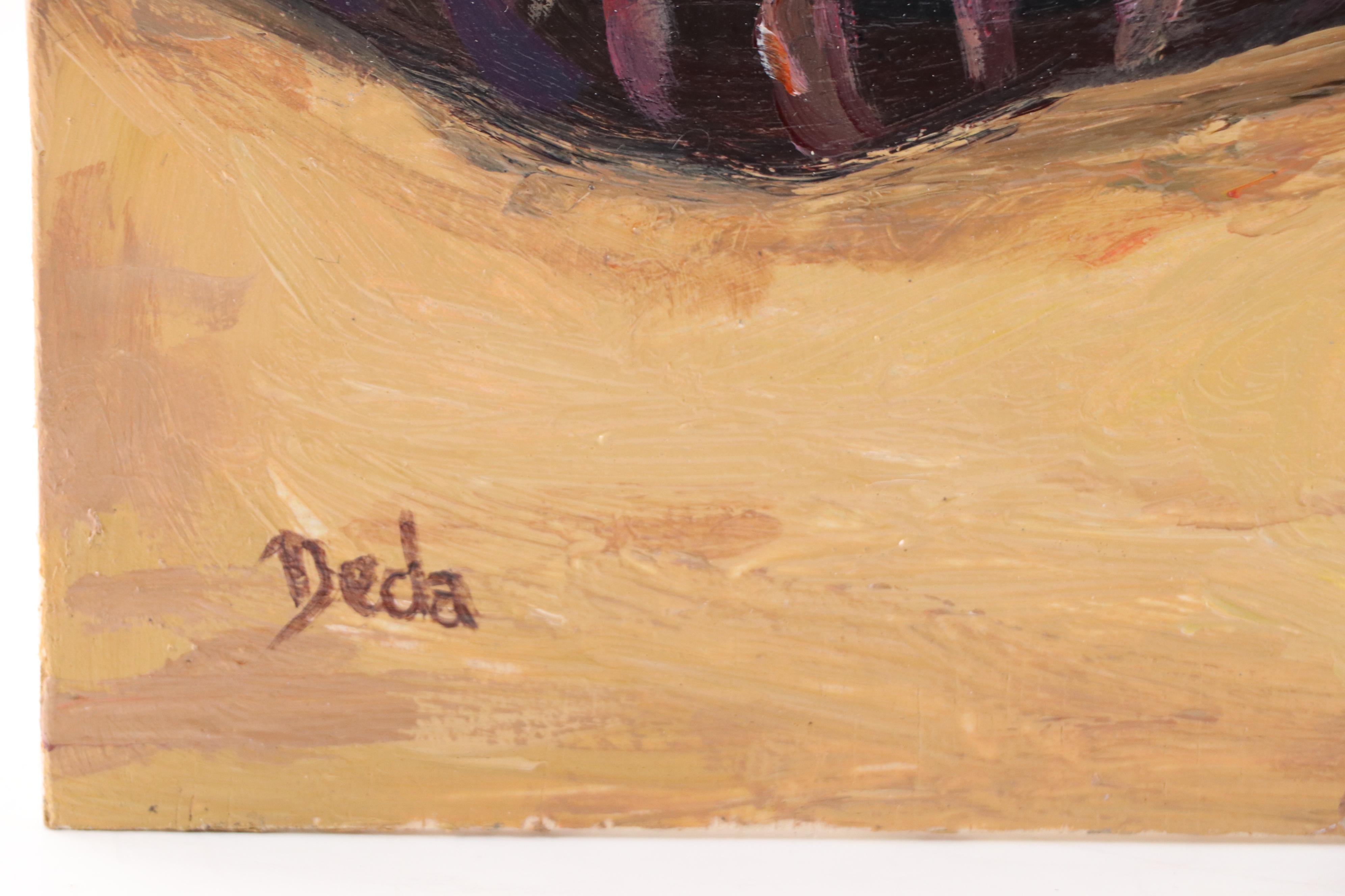 Adam Deda Oil Painting of Golden Retriever "Drowned in Dreams," 2025