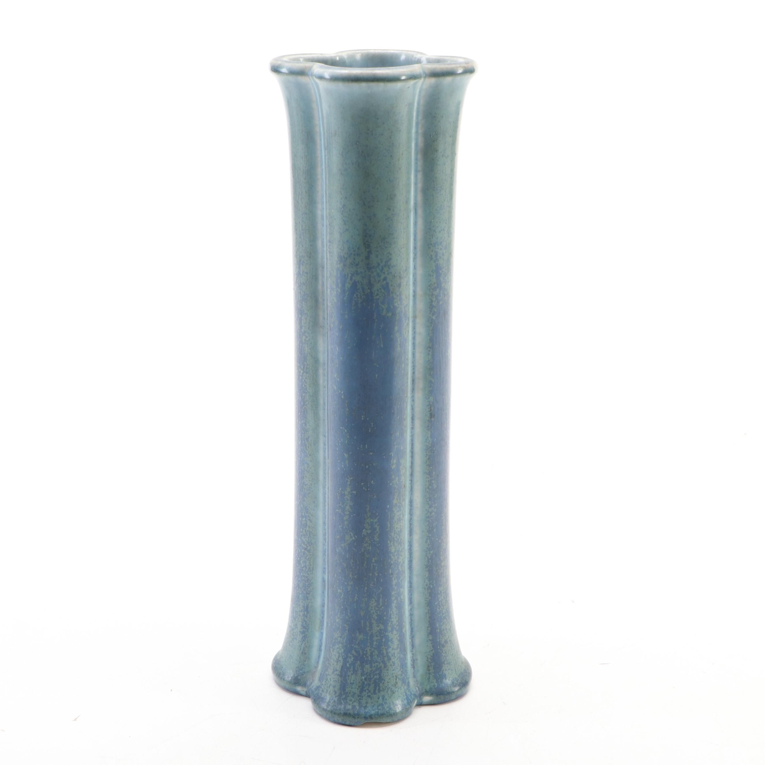 Rookwood Pottery Blue Ceramic Tall Vase, 1926