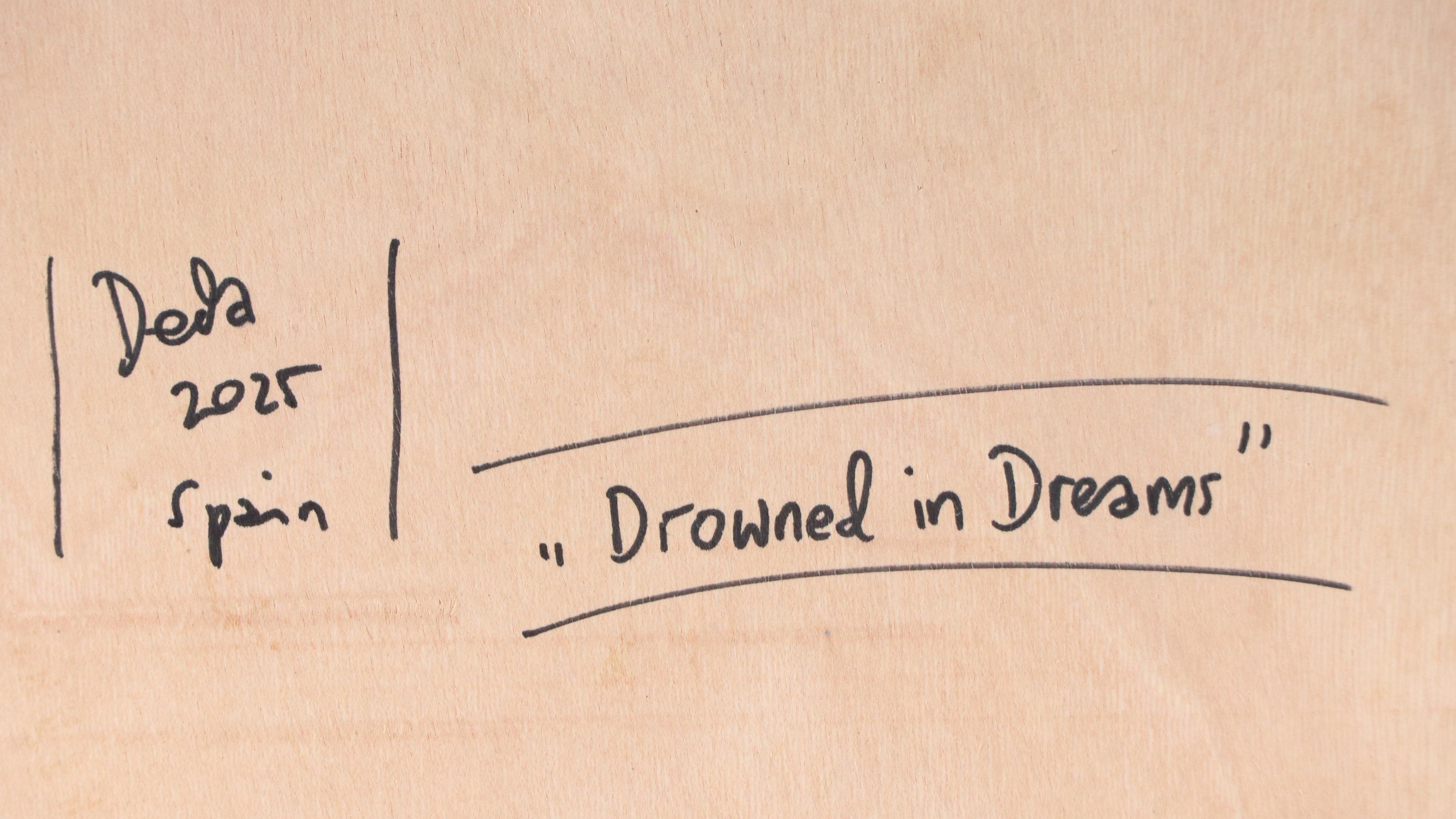 Adam Deda Oil Painting of Golden Retriever "Drowned in Dreams," 2025