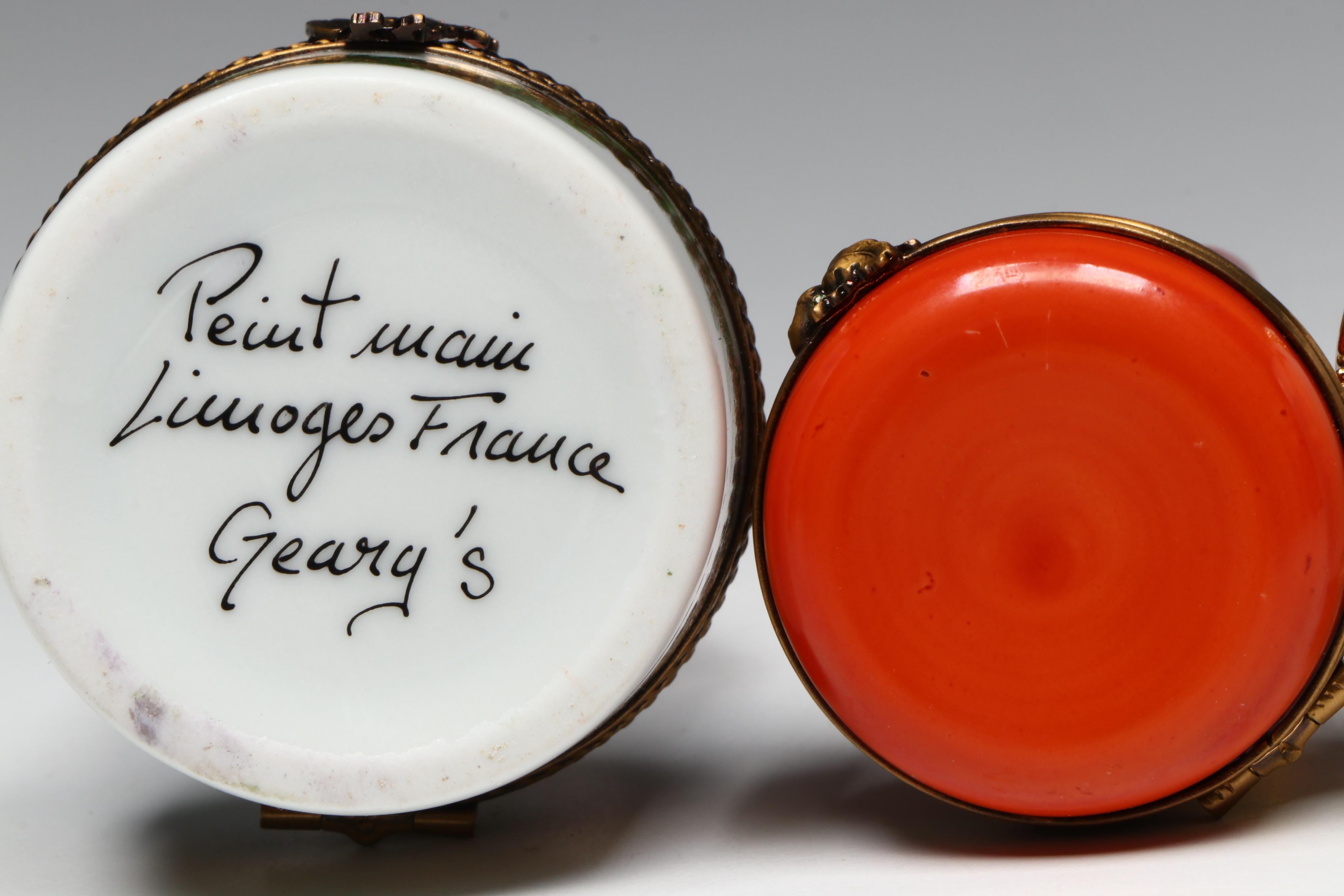 Artoria, Lefton with Other Christmas Porcelain Limoges Boxes