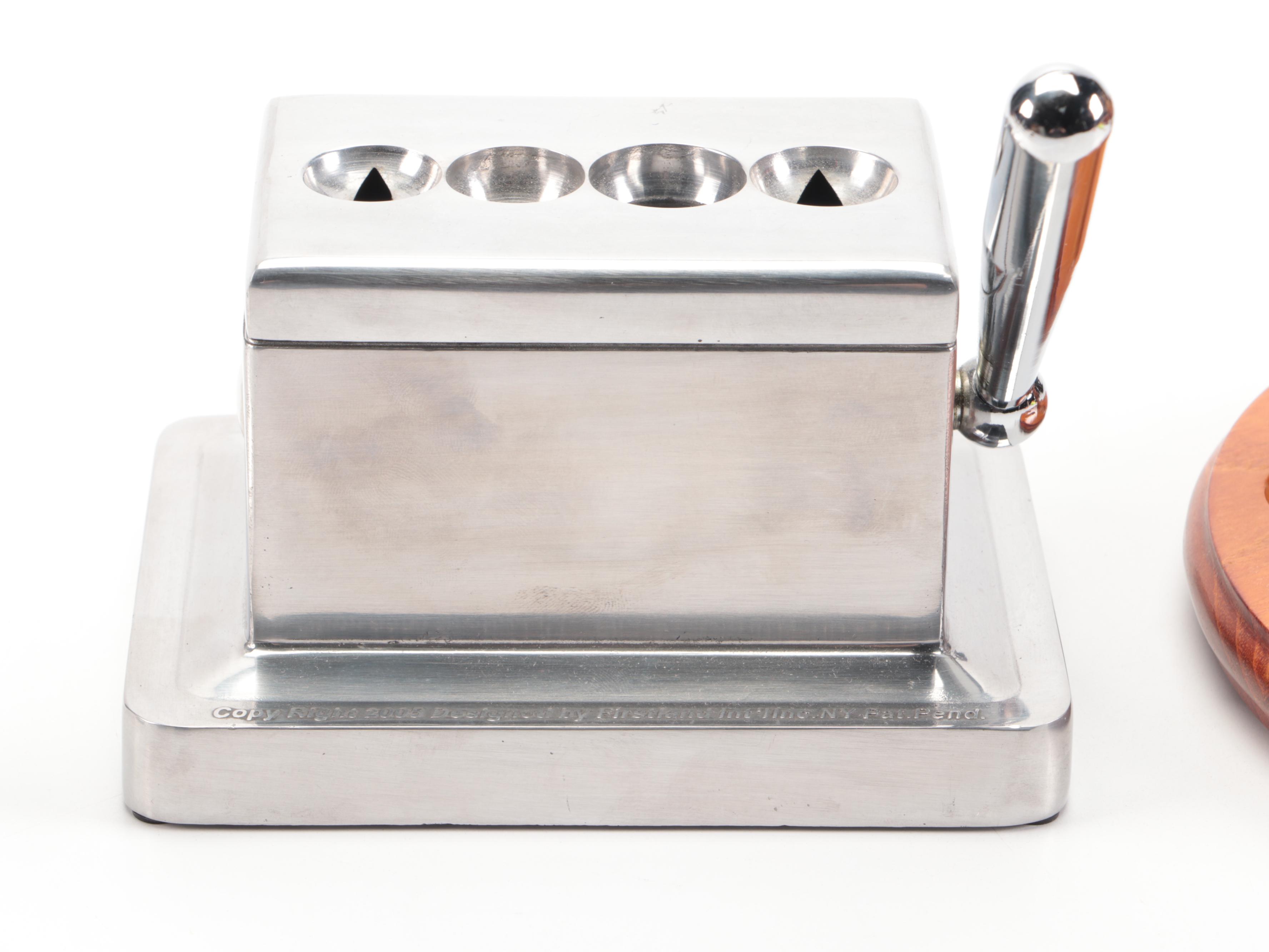 BJ Long with Other Pipe Cleaners, Pipe Holder, Ashtray, Humidor and More