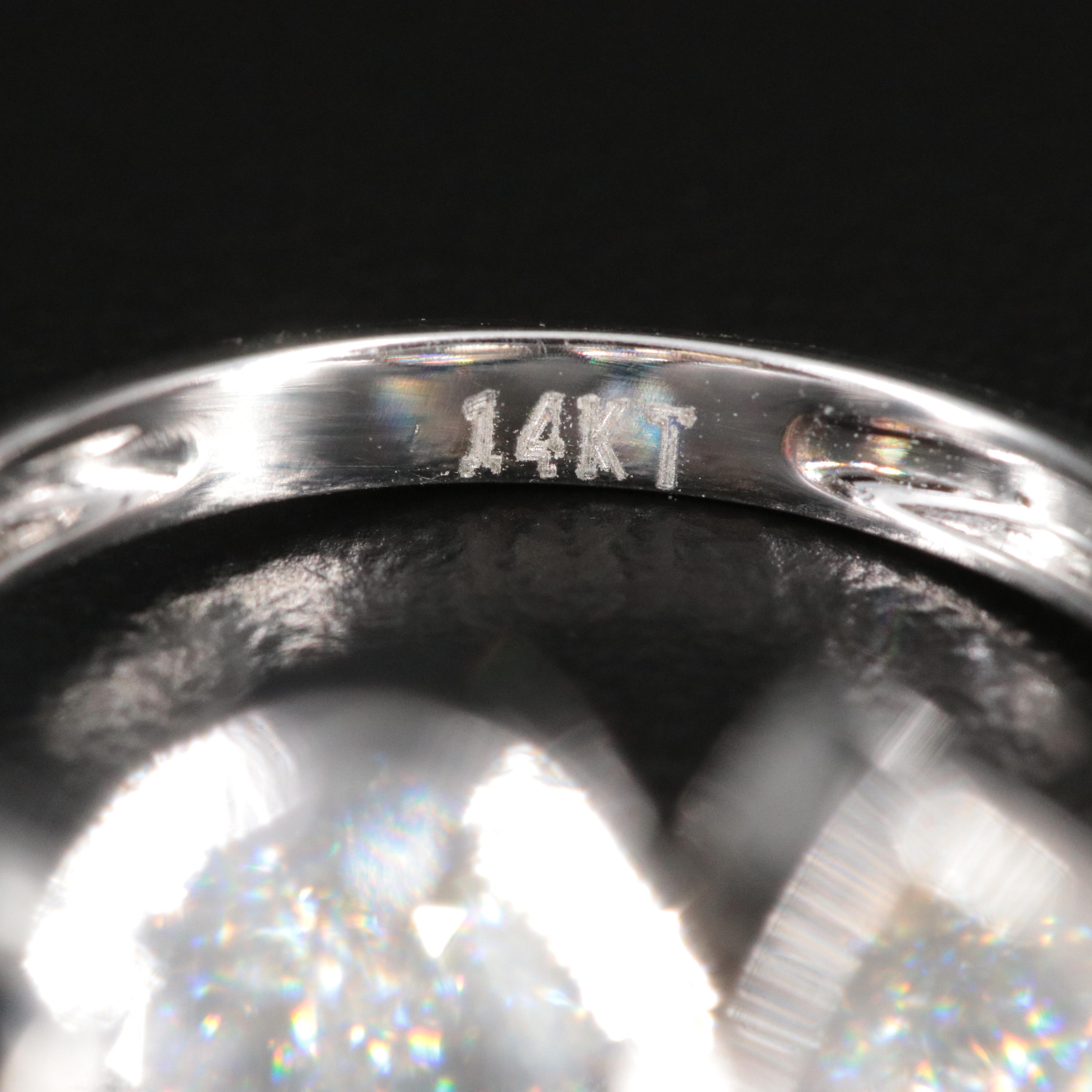 14K 3.39 CTW Lab Grown Diamond Toi et Moi Ring with IGI Reports