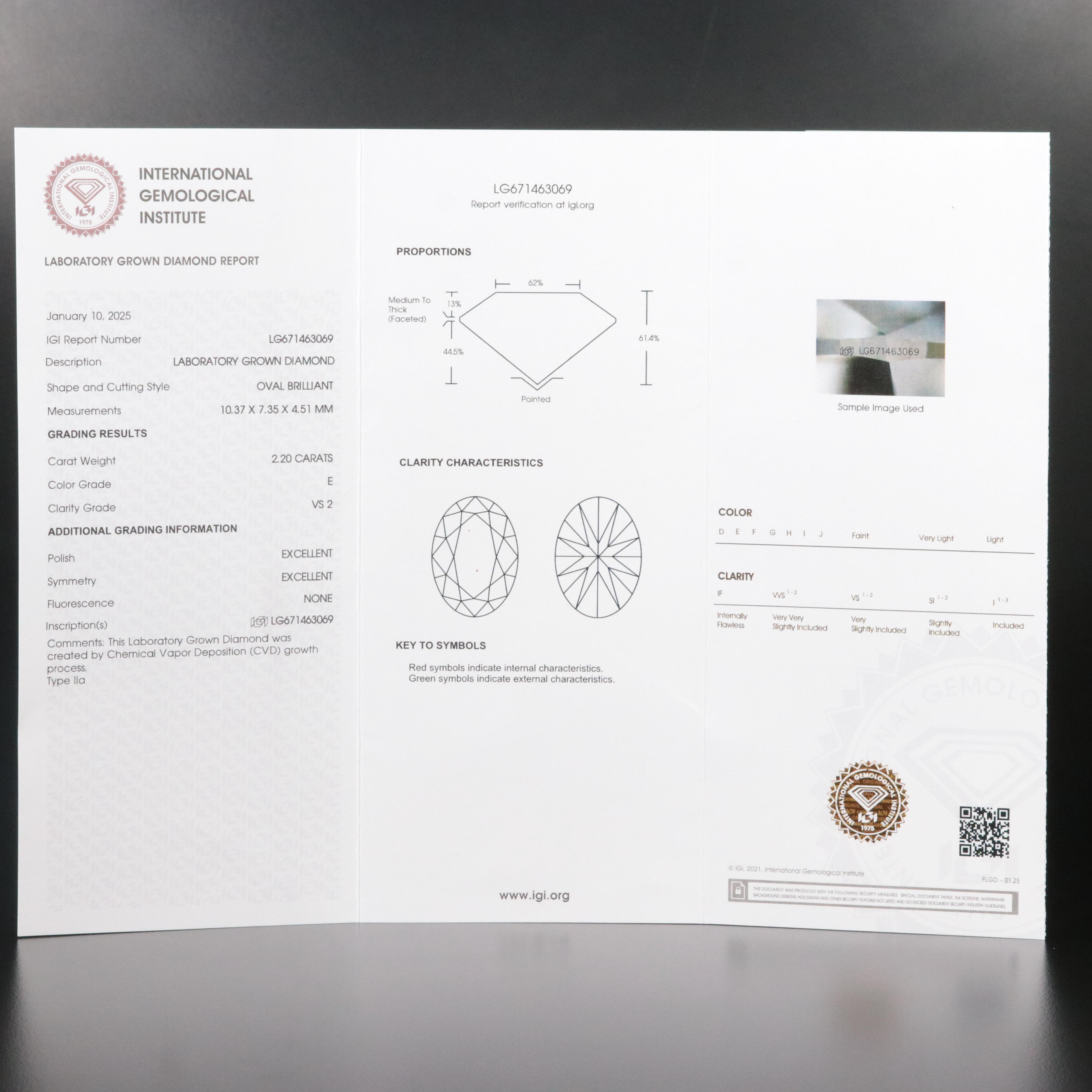 14K 3.39 CTW Lab Grown Diamond Toi et Moi Ring with IGI Reports