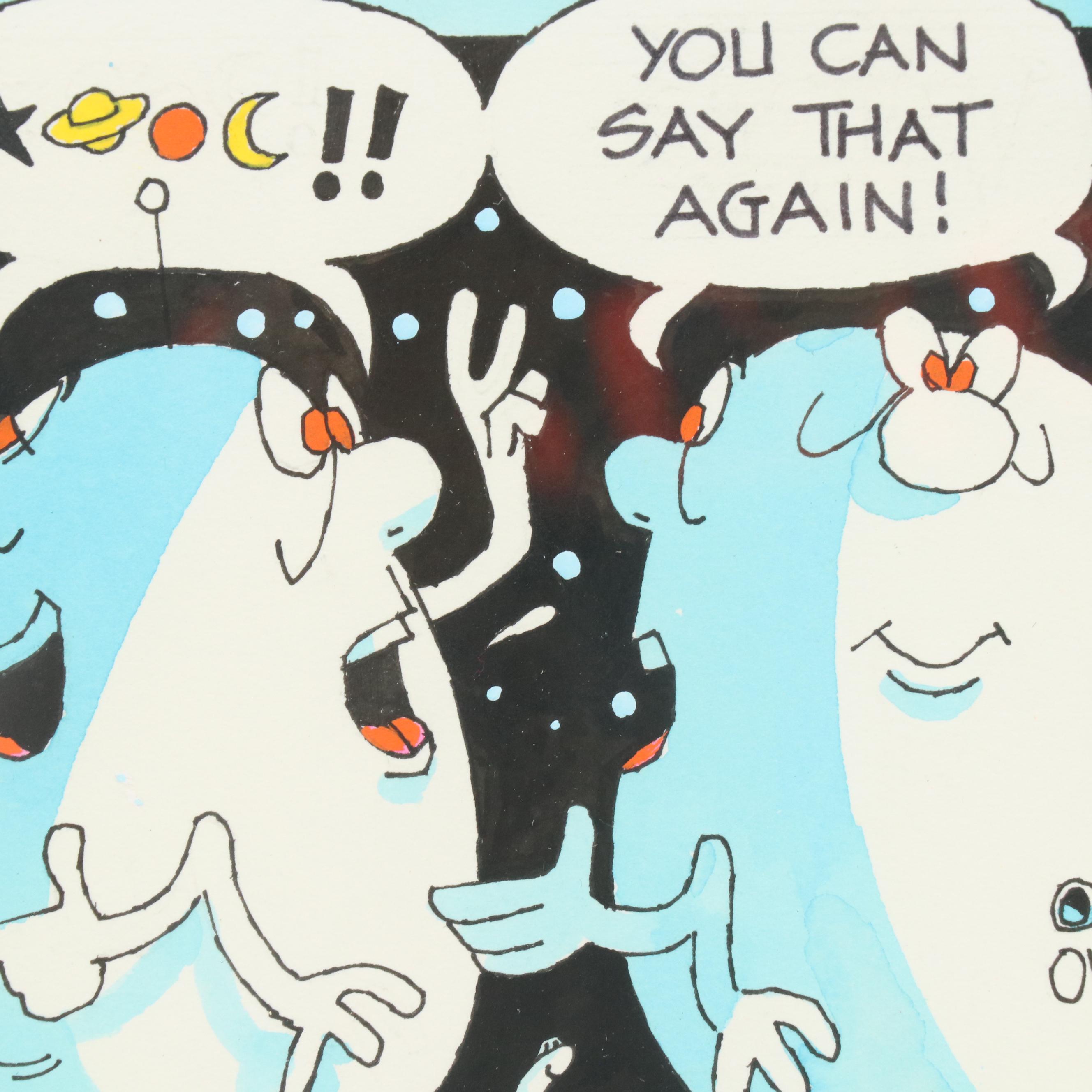 George Wagner Marker and Ink Nutone Advertisement Illustrations, Mid-20th C.