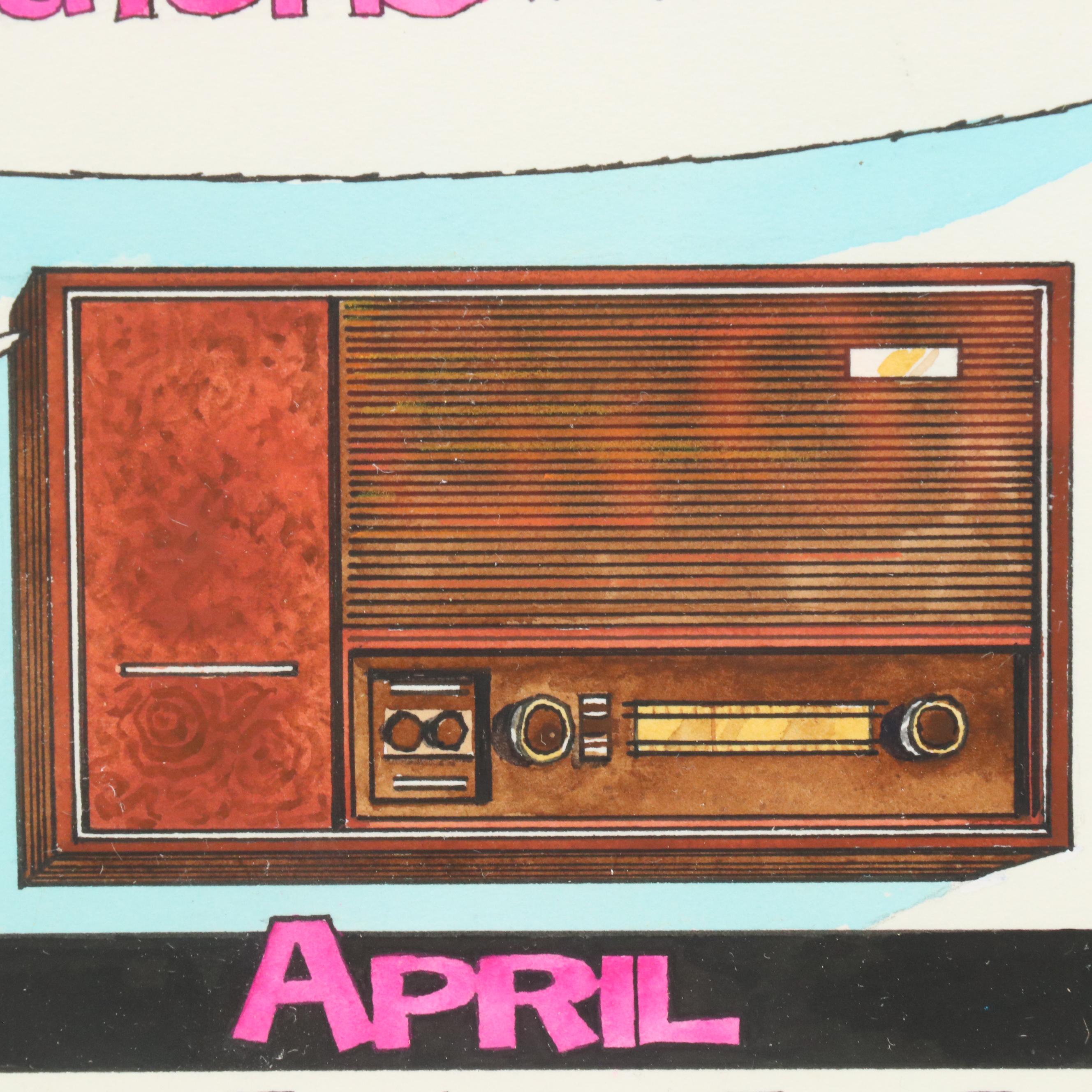 George Wagner Marker and Ink Nutone Advertisement Illustrations, Mid-20th C.