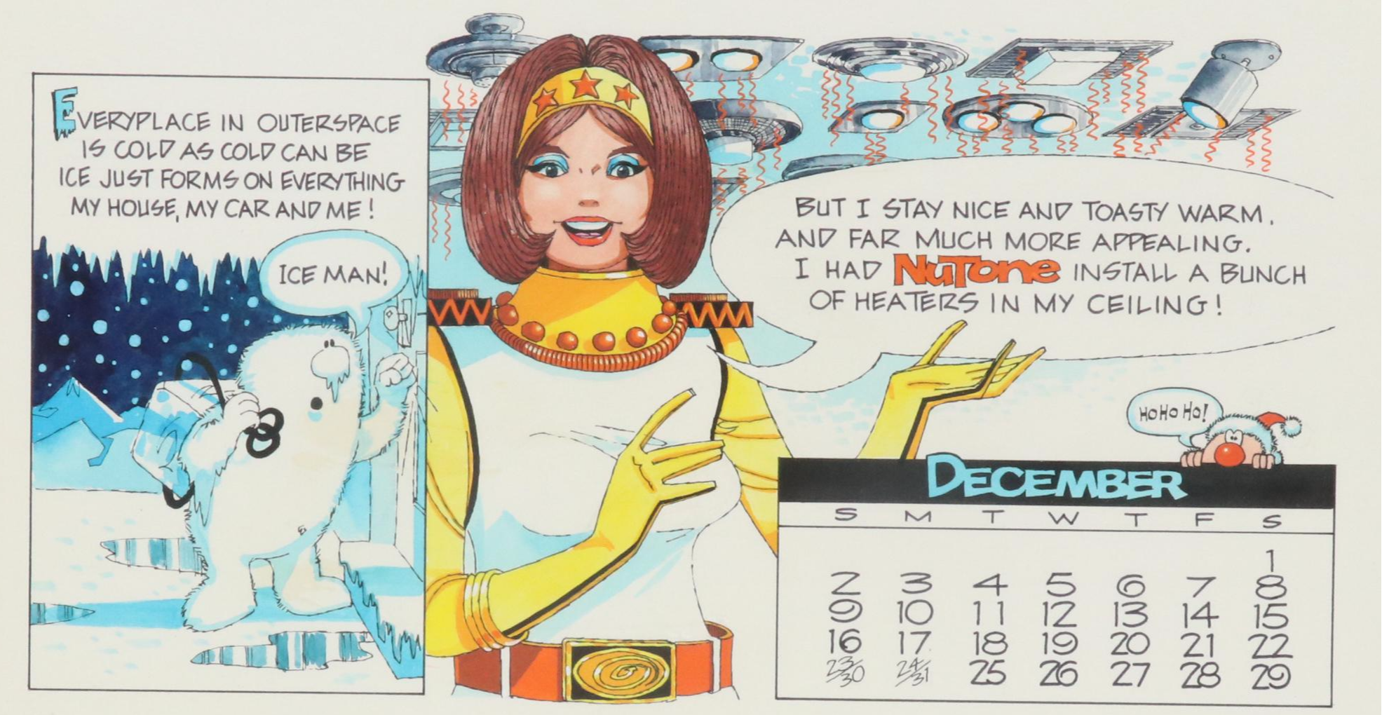 George Wagner Marker and Ink Nutone Advertisement Illustrations, Mid-20th C.