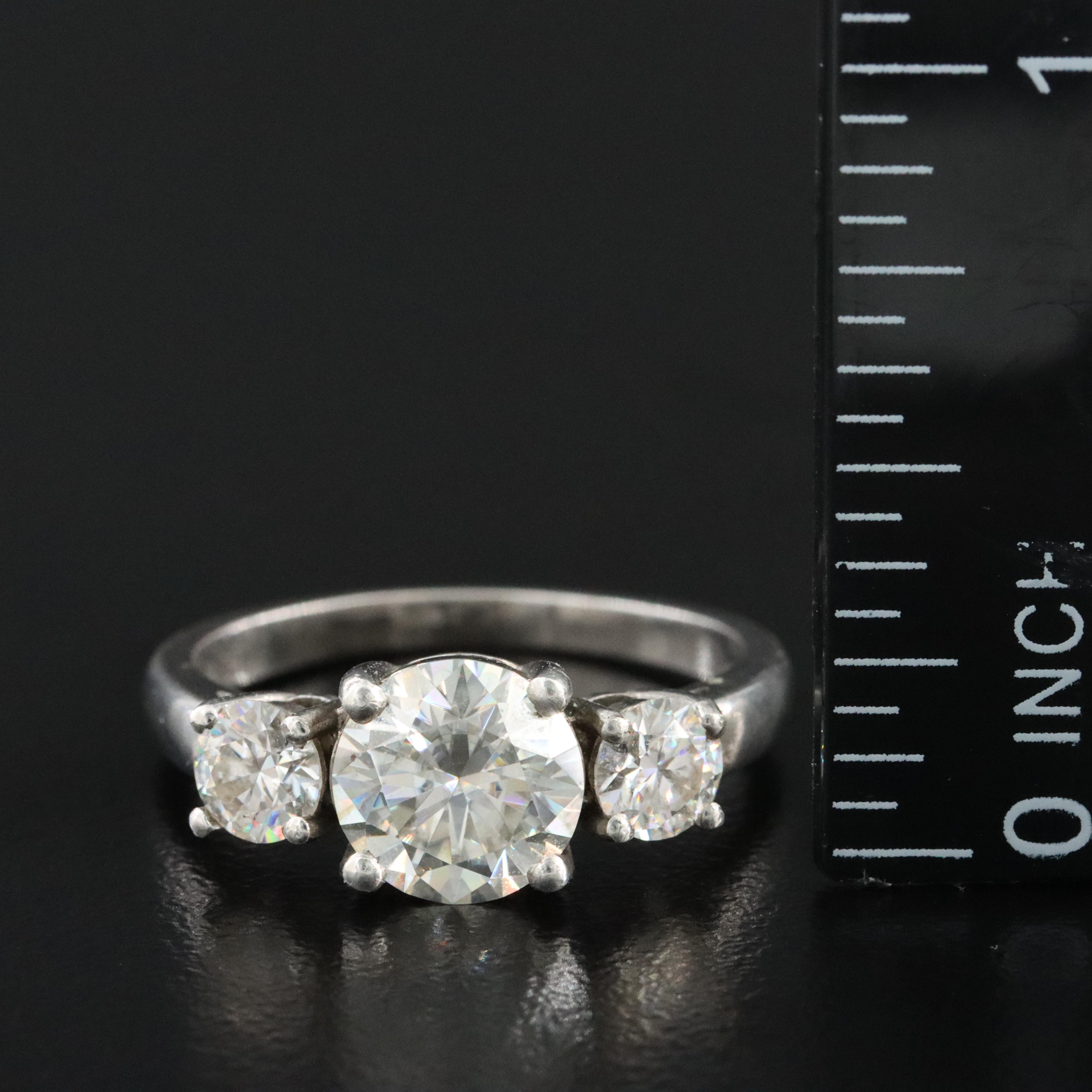 Sterling Moissanite Ring