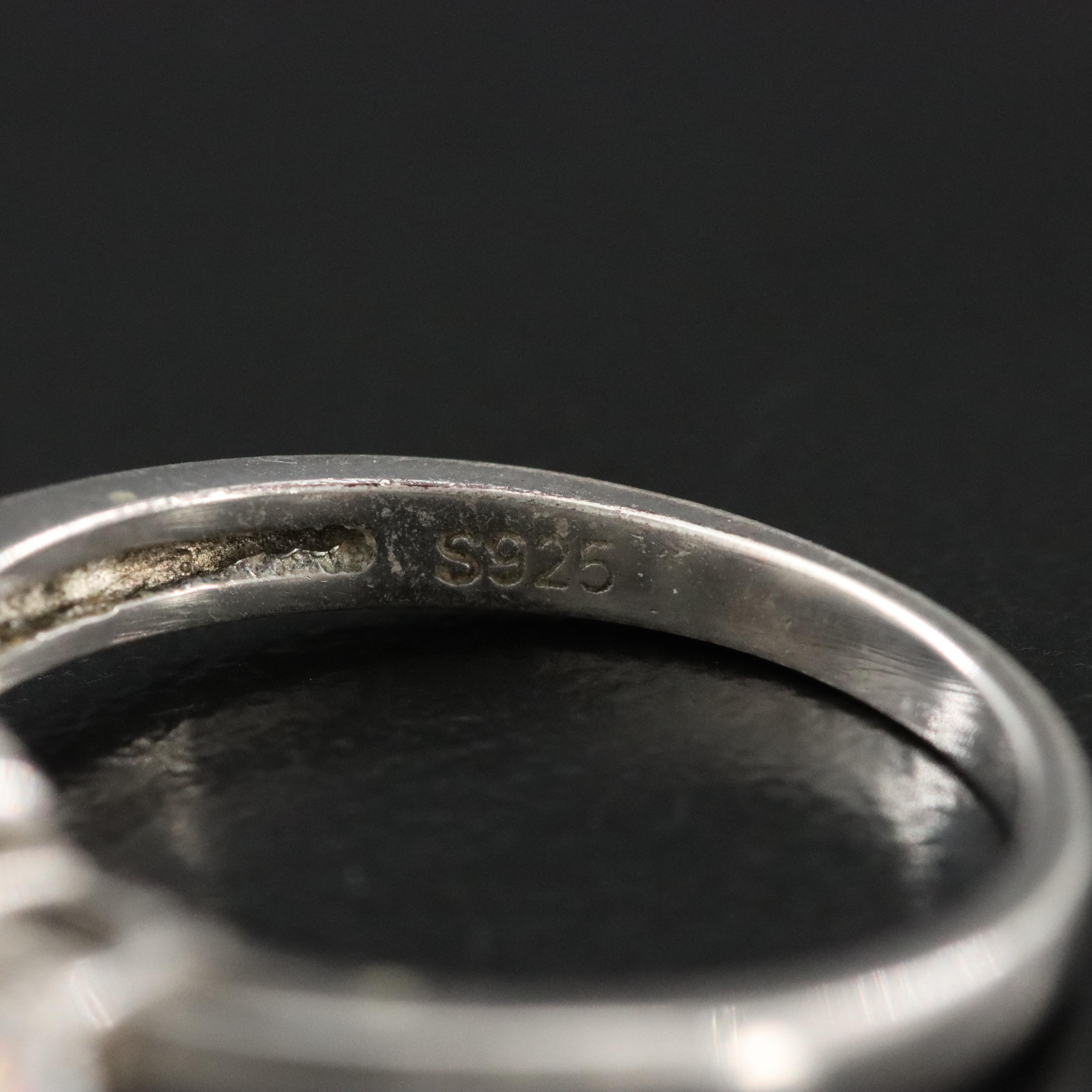 Sterling Moissanite Ring