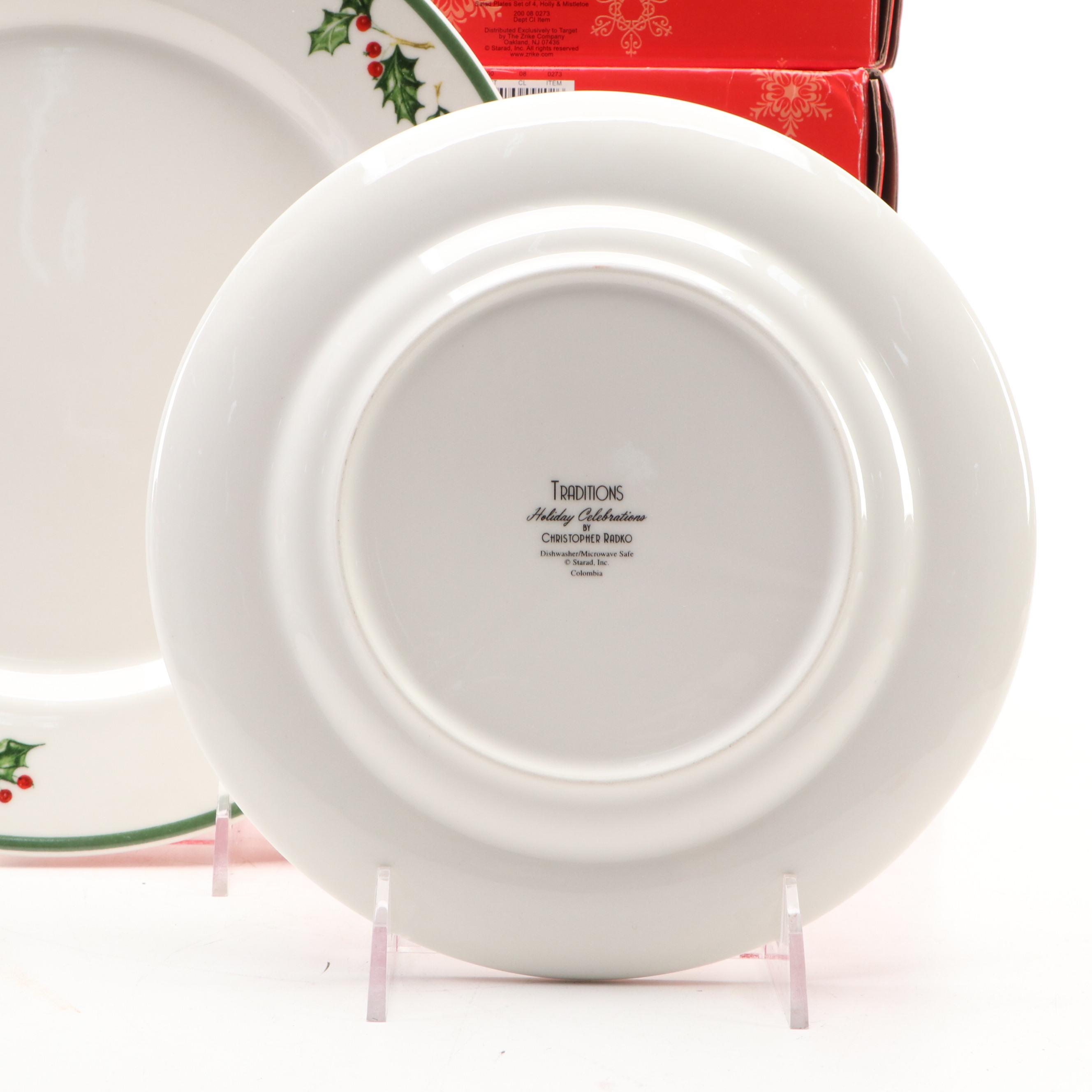Christopher Radko "Holiday Celebrations" Plates