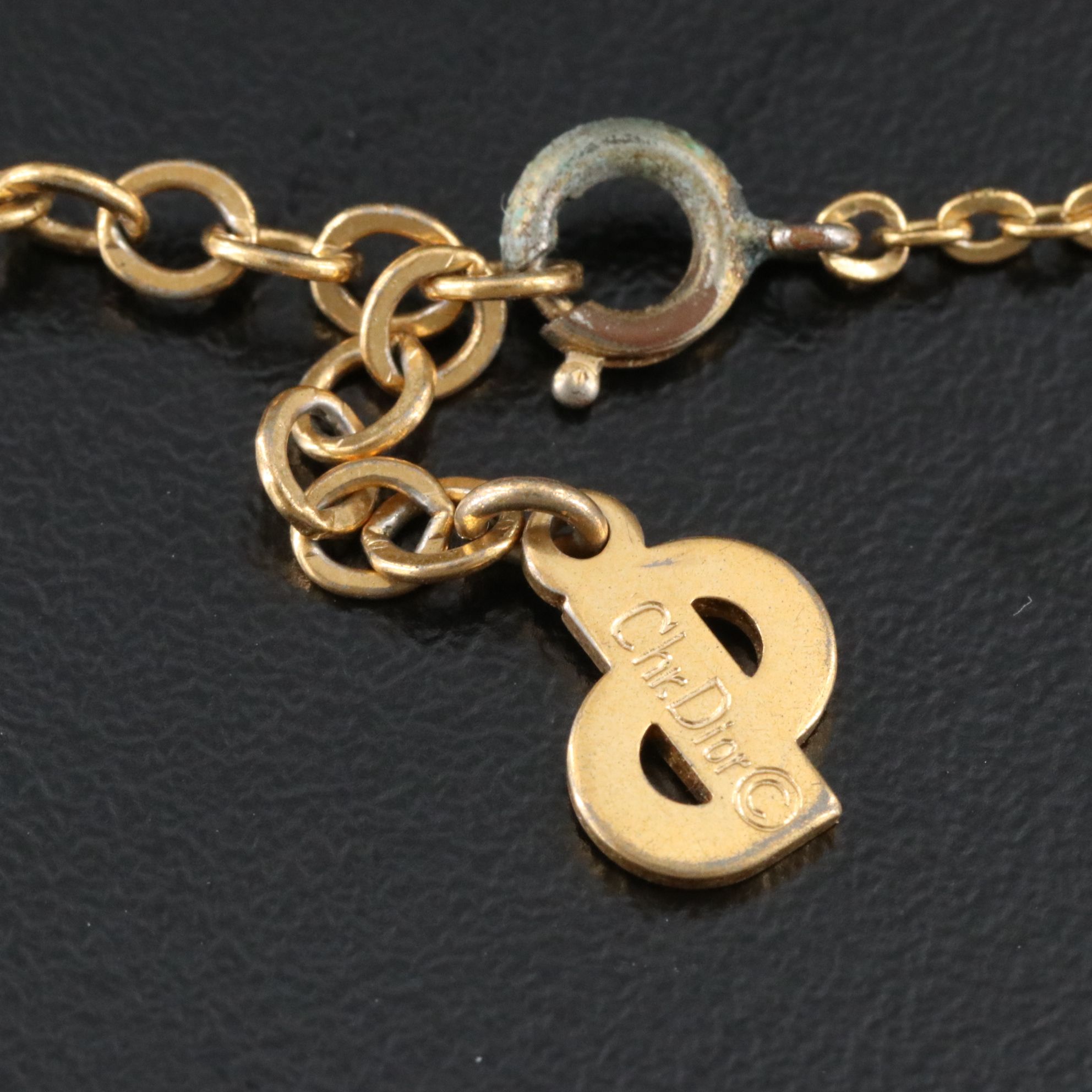 Christian Dior CD Pendant Necklace