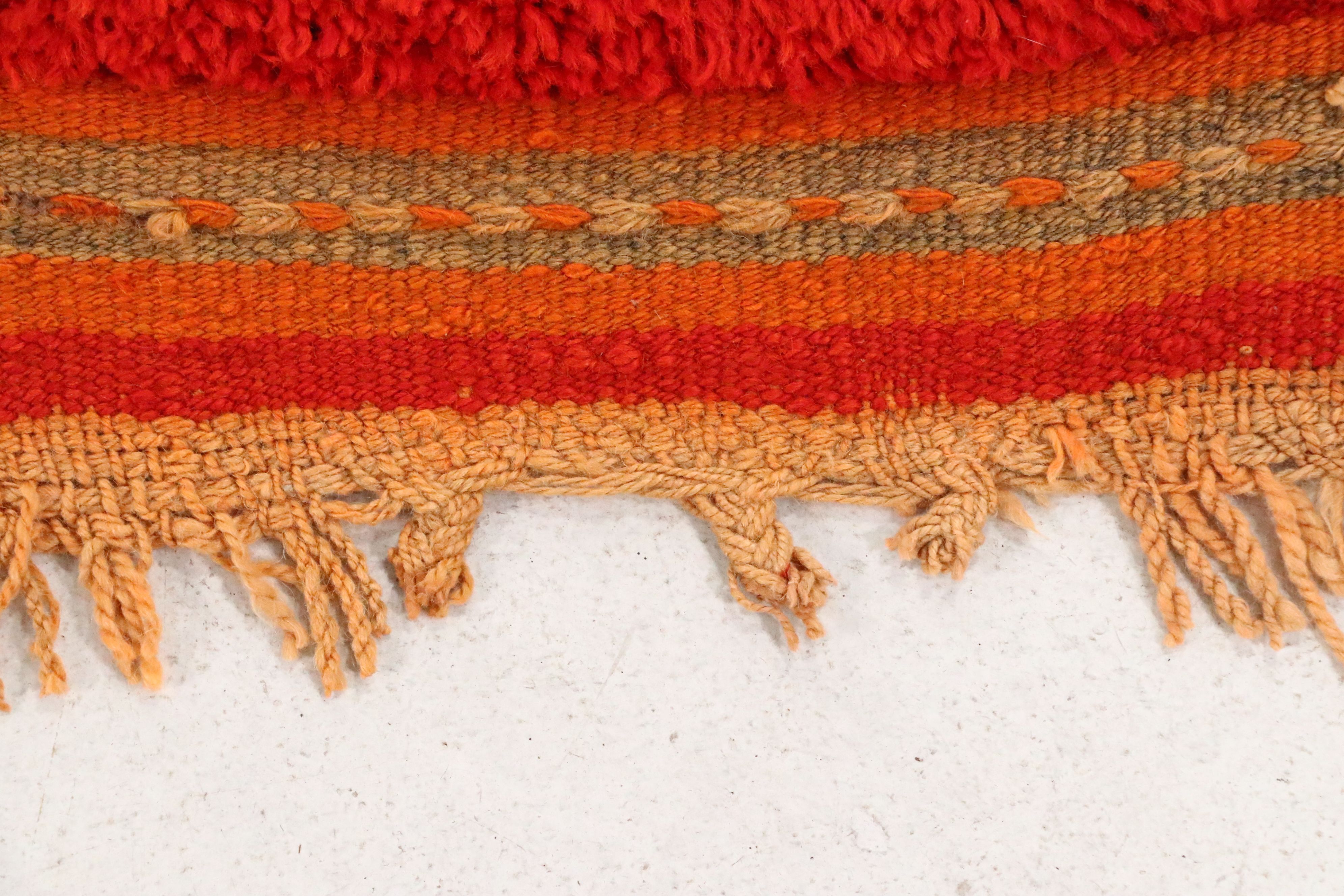 3'3 x 10'4 Hand-Knotted Moroccan Berber Long Rug