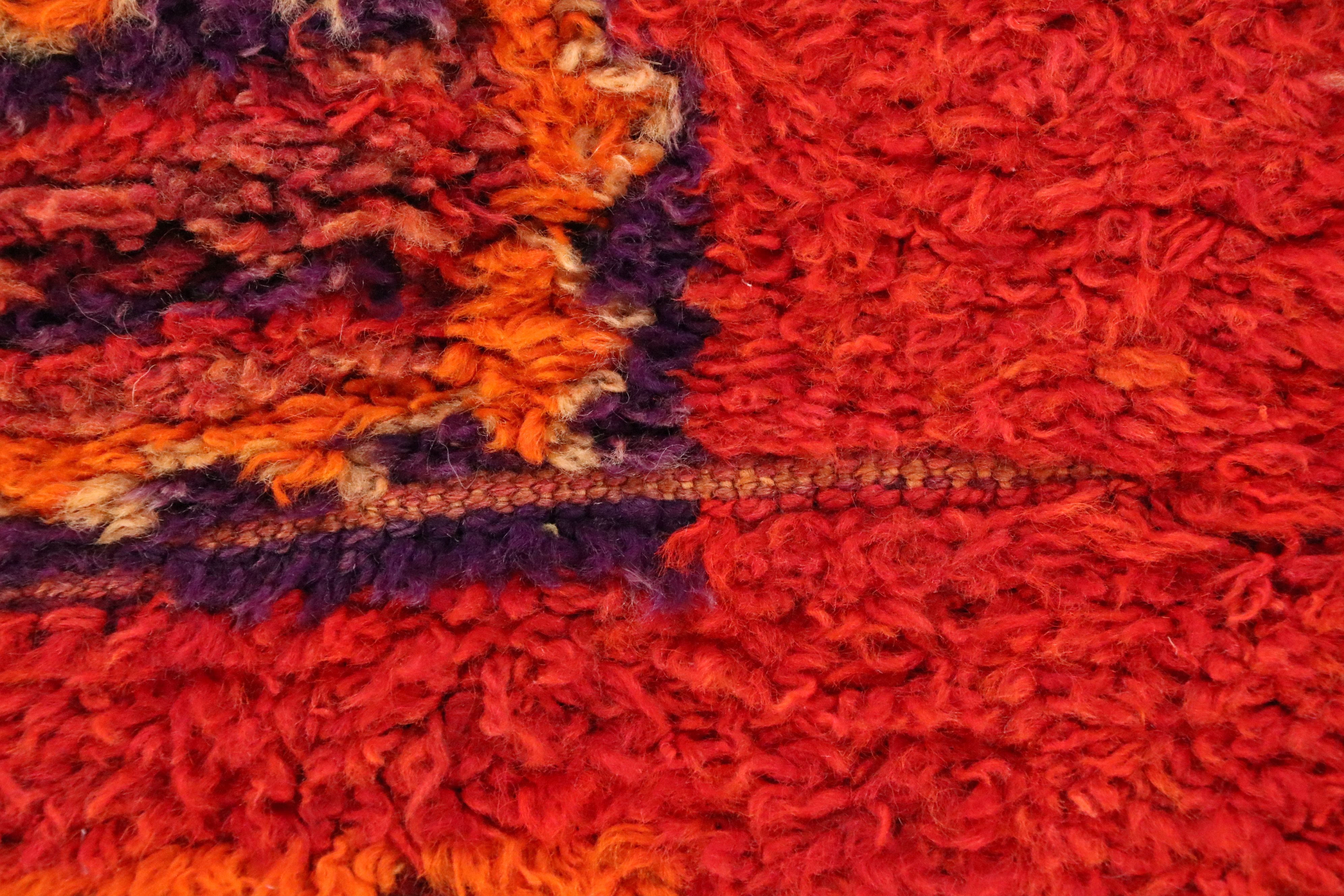 3'3 x 10'4 Hand-Knotted Moroccan Berber Long Rug