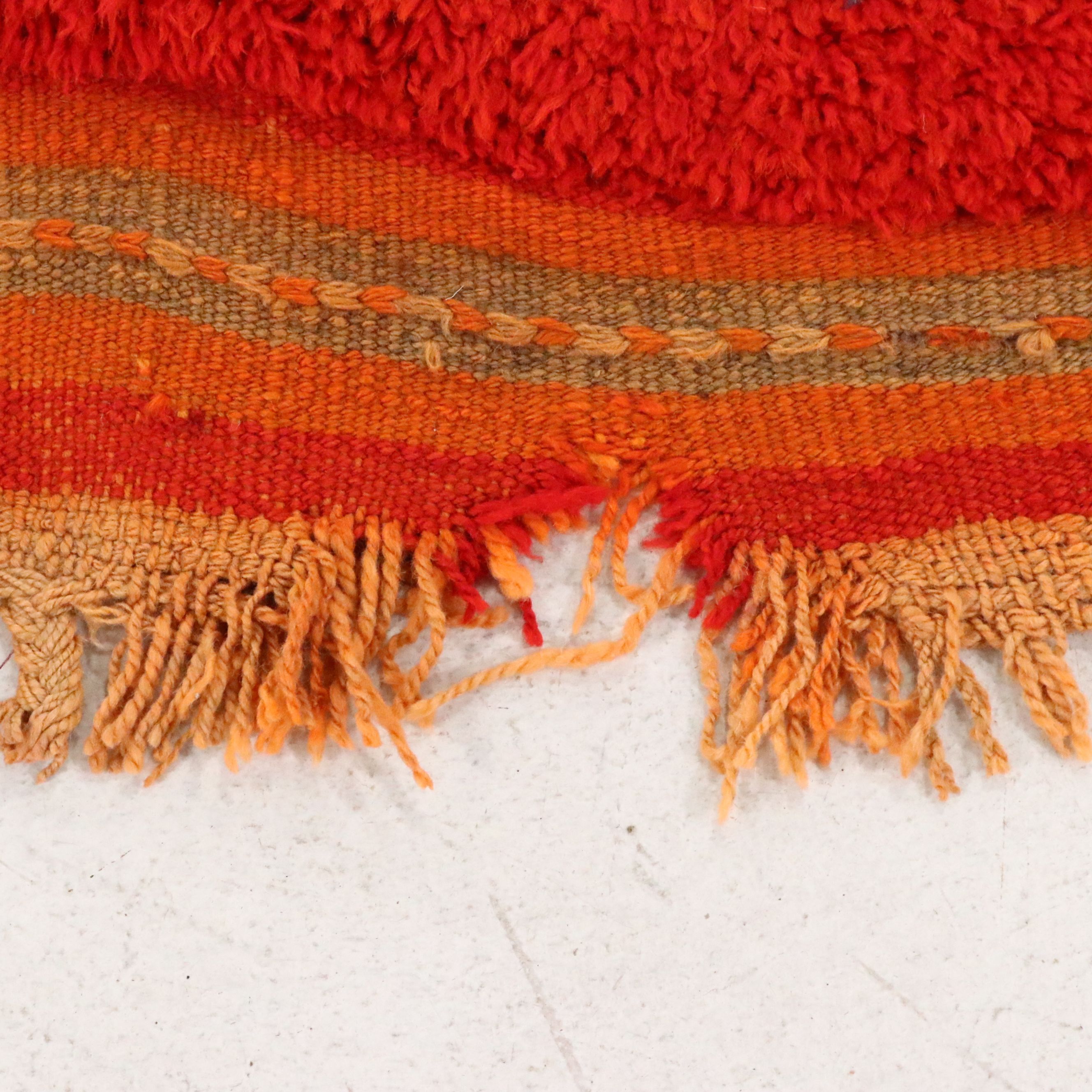 3'3 x 10'4 Hand-Knotted Moroccan Berber Long Rug