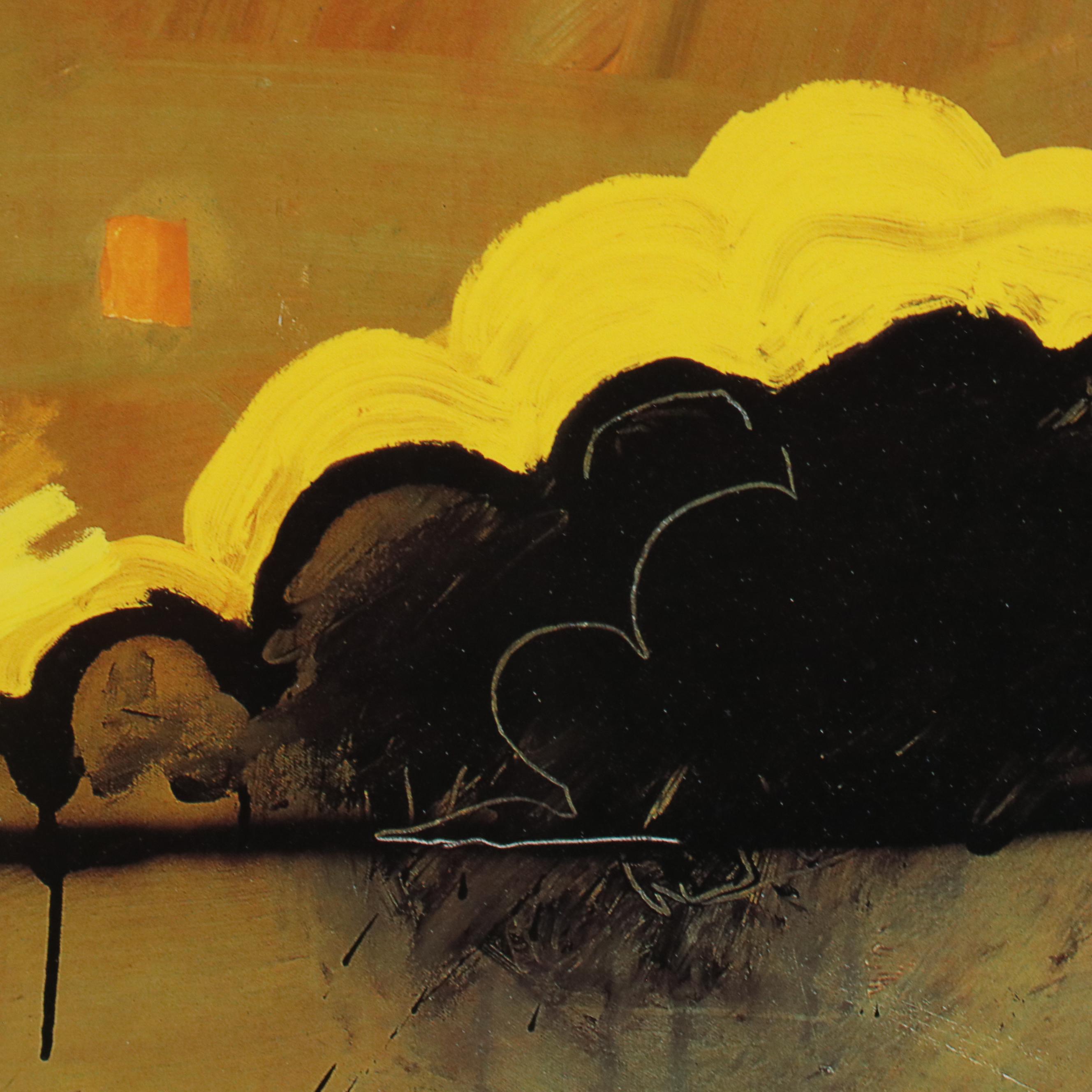 After T.L. Lange Offset Lithograph "Variation #22," Late 20th to 21st Century