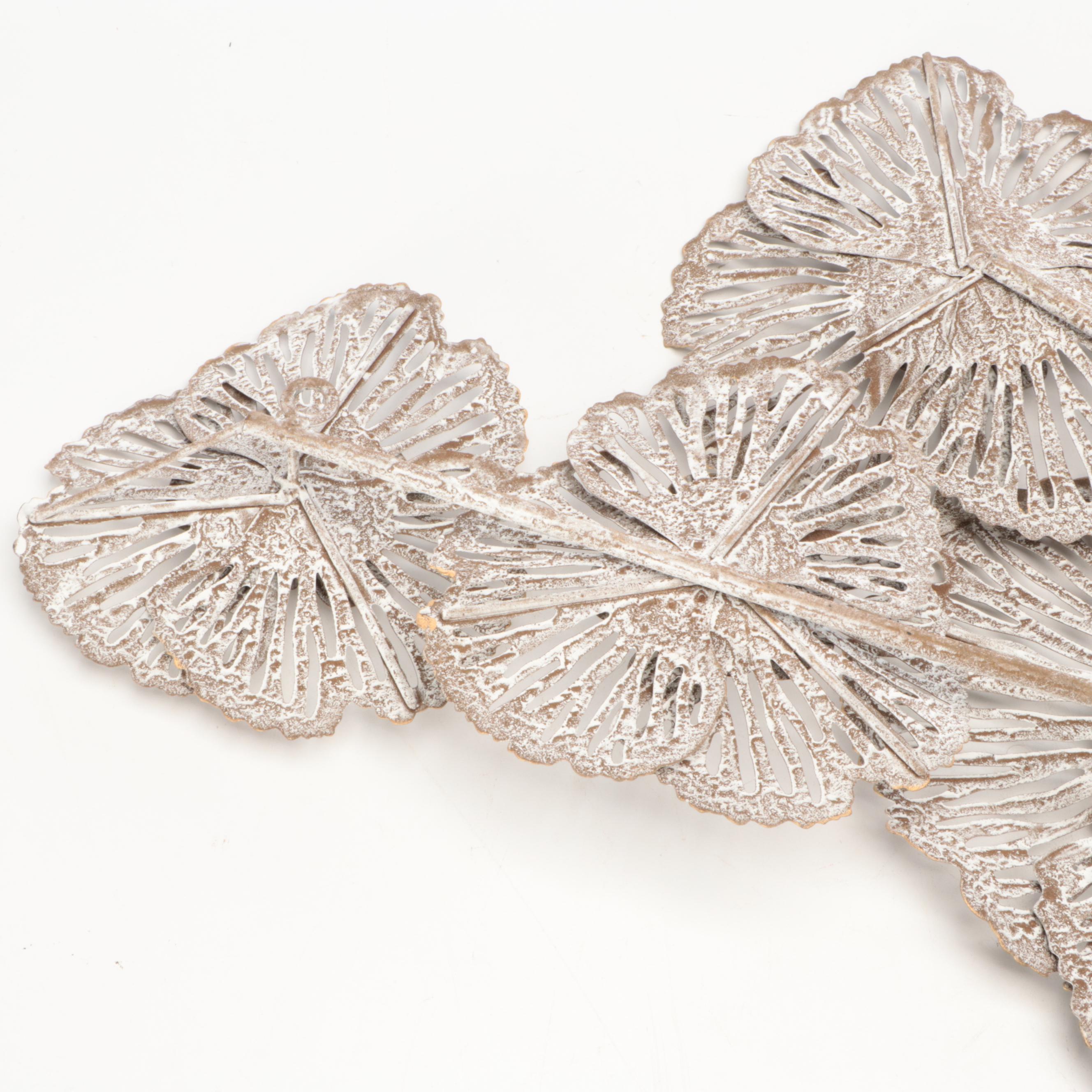 Litton Lane Contemporary Floral Metal Wall Hanging