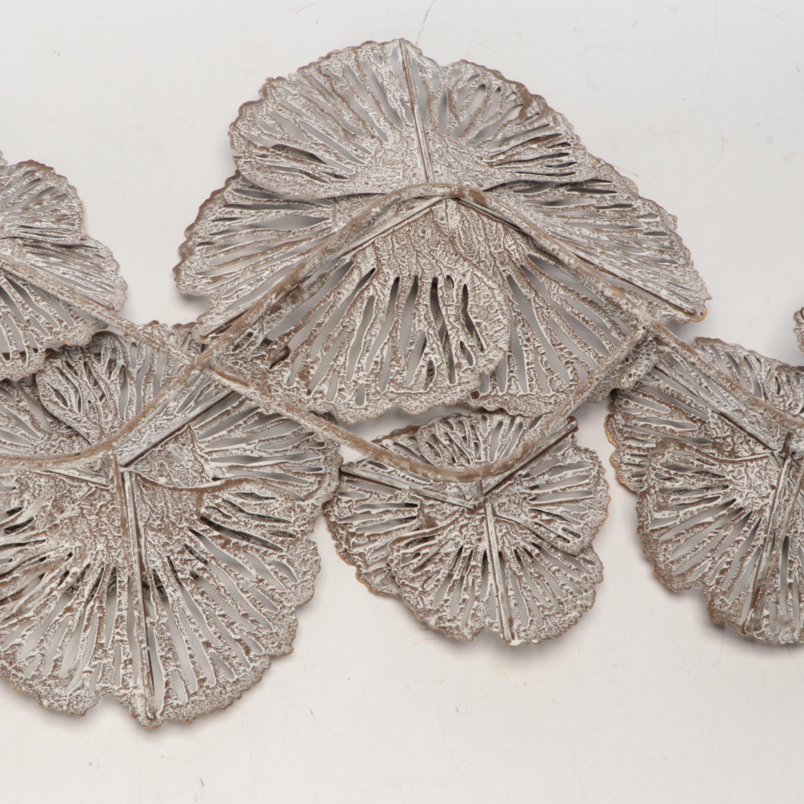 Litton Lane Contemporary Floral Metal Wall Hanging