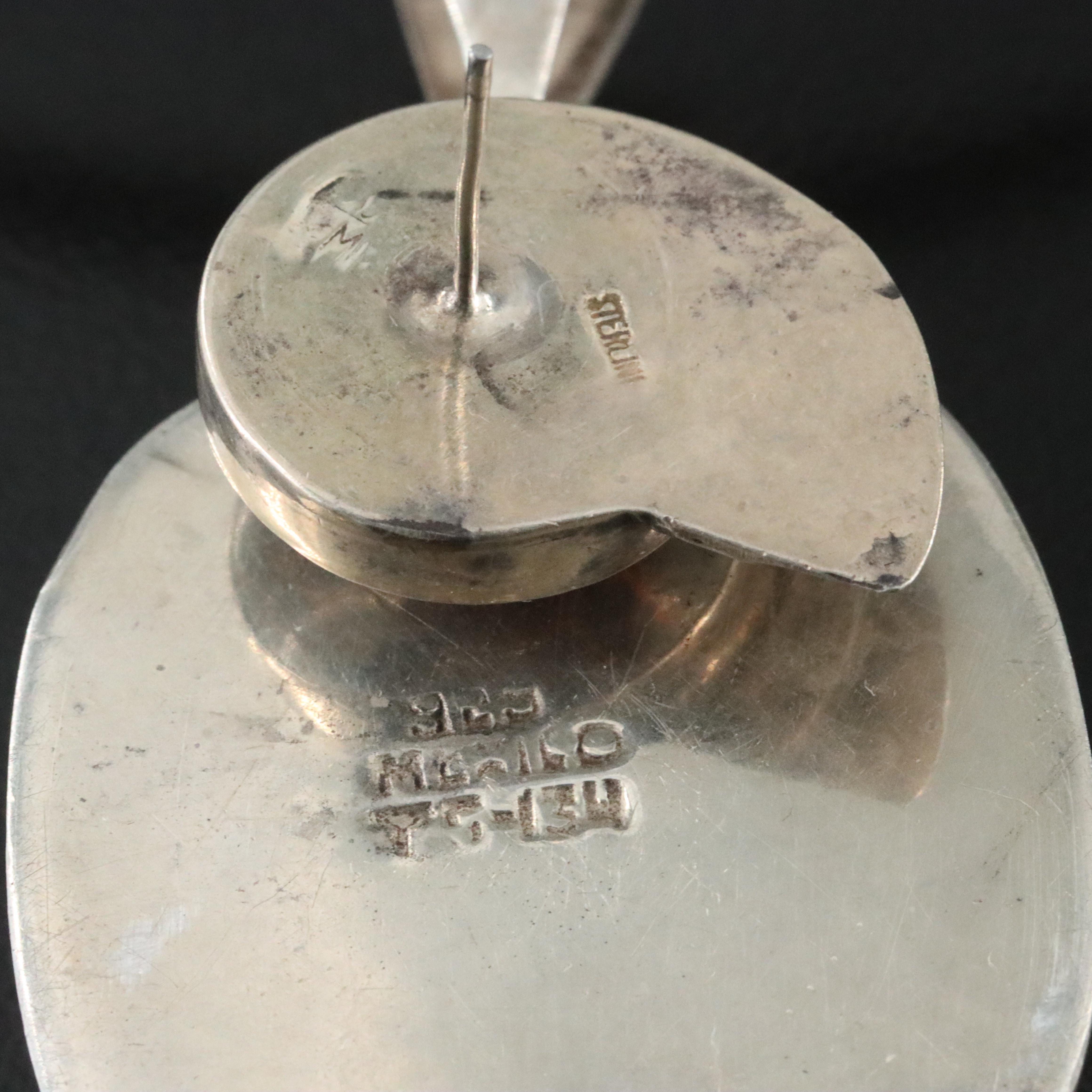 Sterling Amethyst and Jasper Pendant Necklace and Earrings