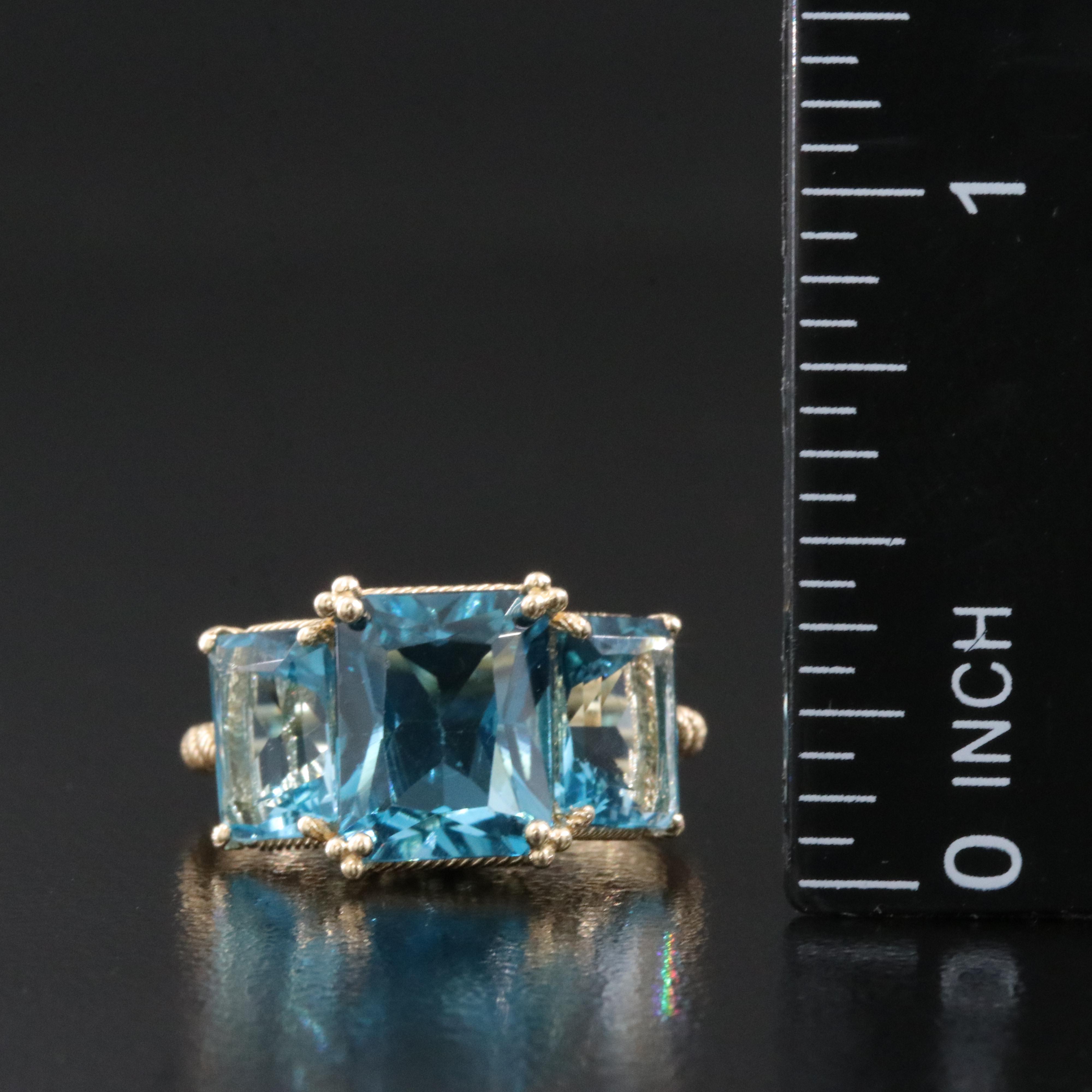 Judith Ripka 14K Topaz Ring