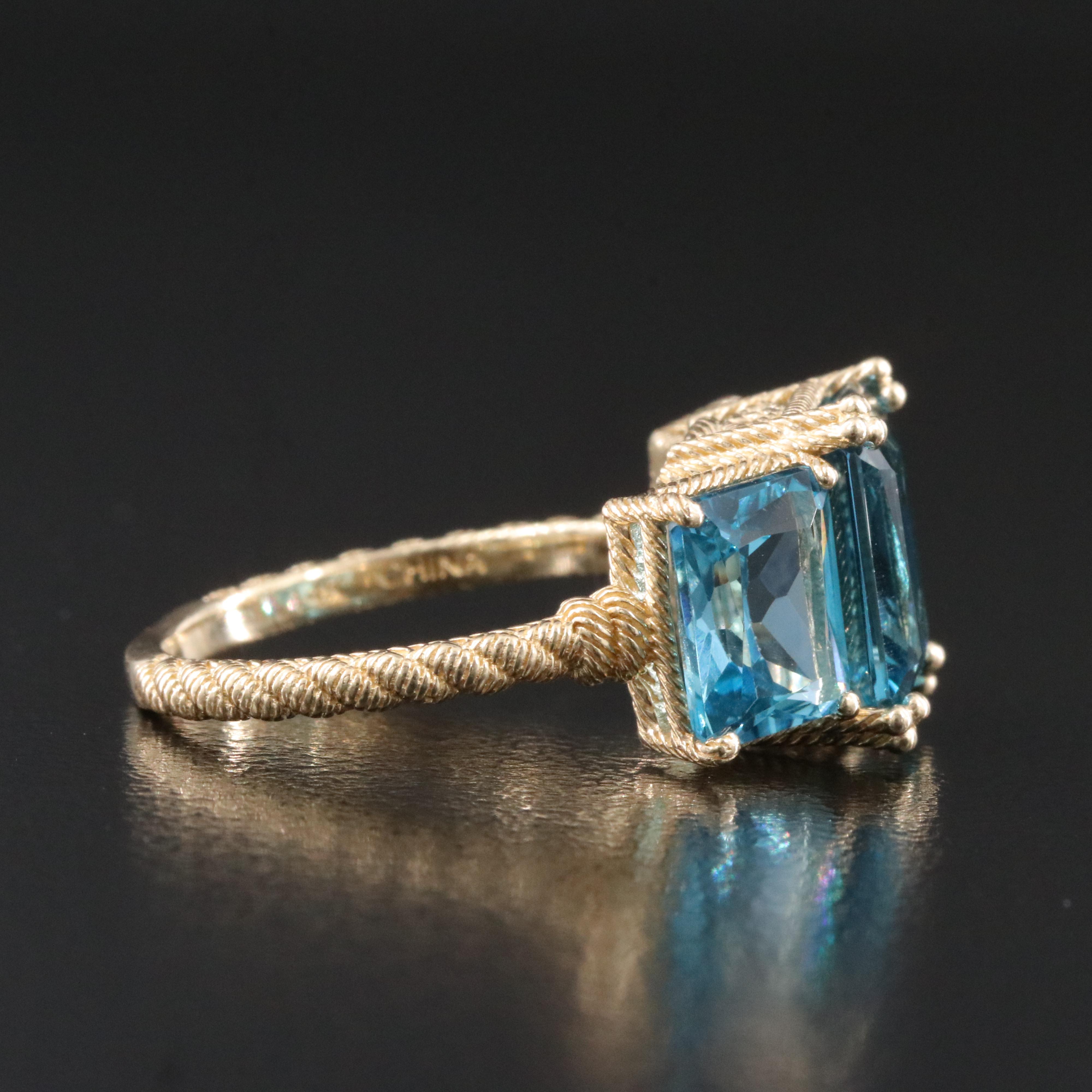 Judith Ripka 14K Topaz Ring