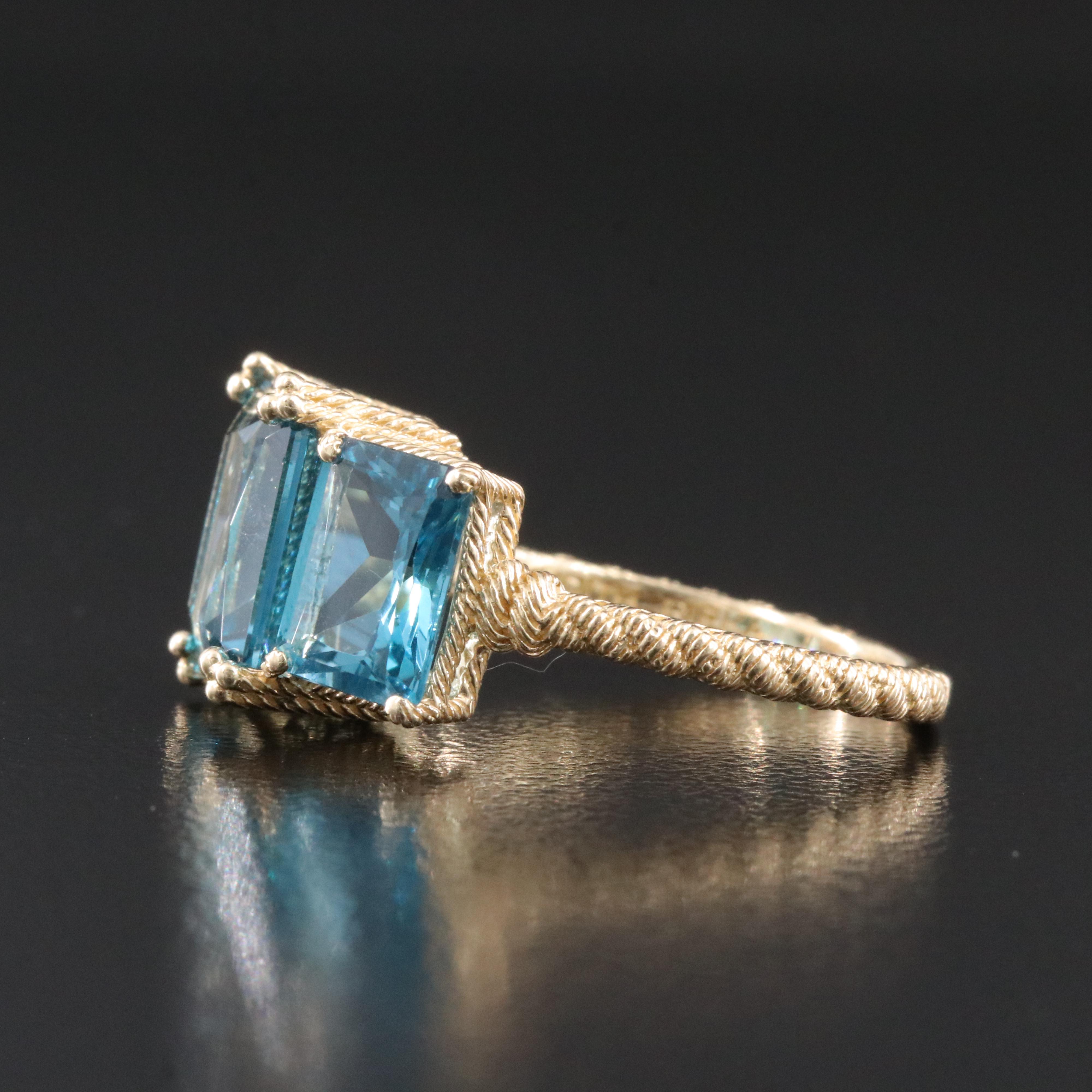 Judith Ripka 14K Topaz Ring