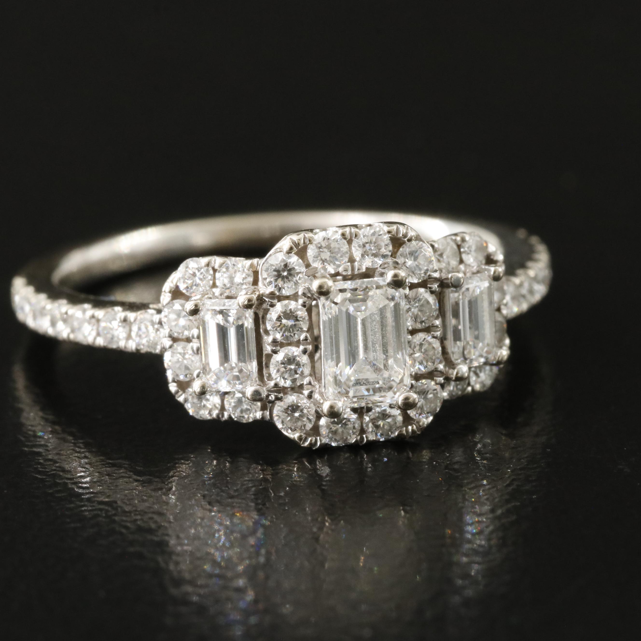 14K 1.01 CTW Diamond Ring