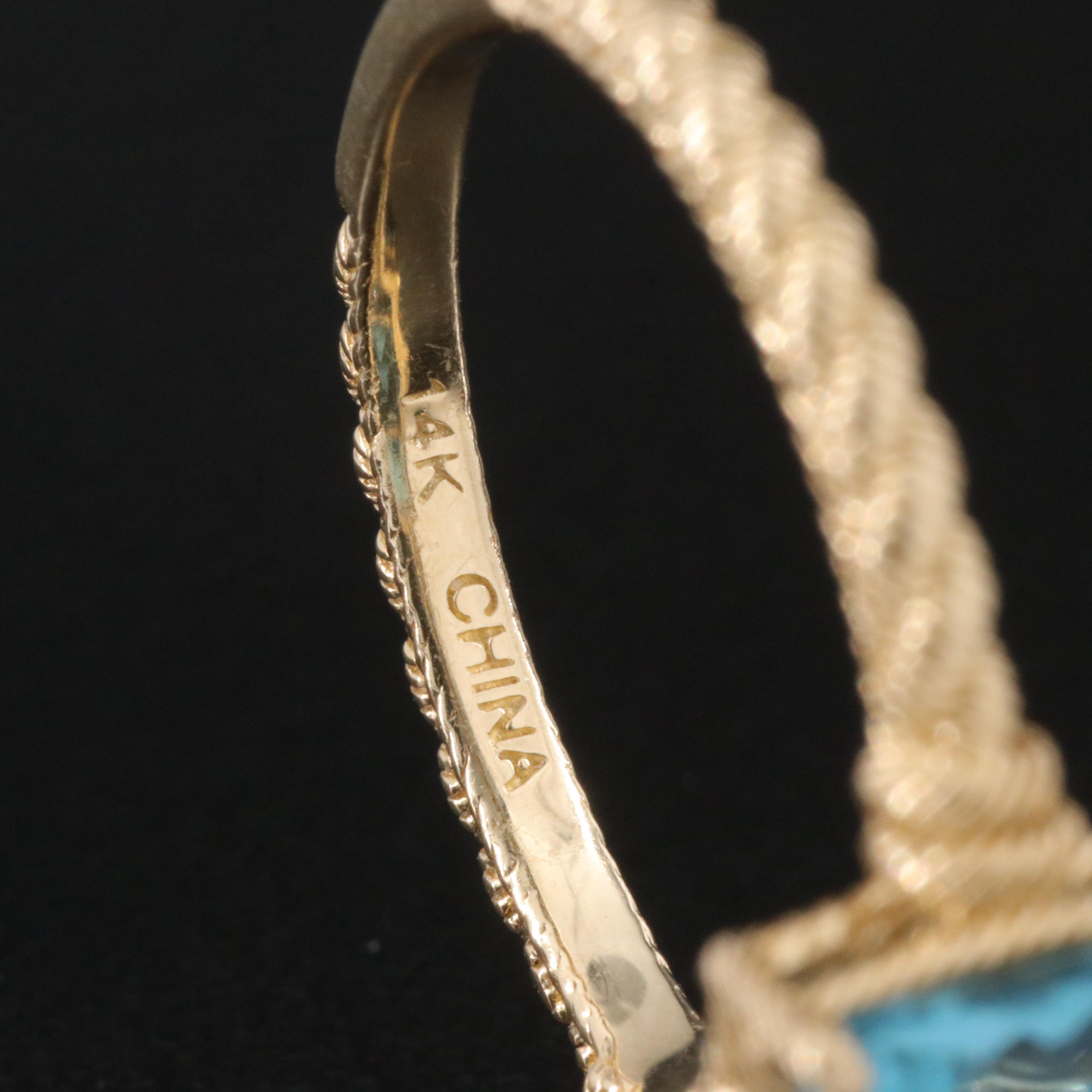 Judith Ripka 14K Topaz Ring