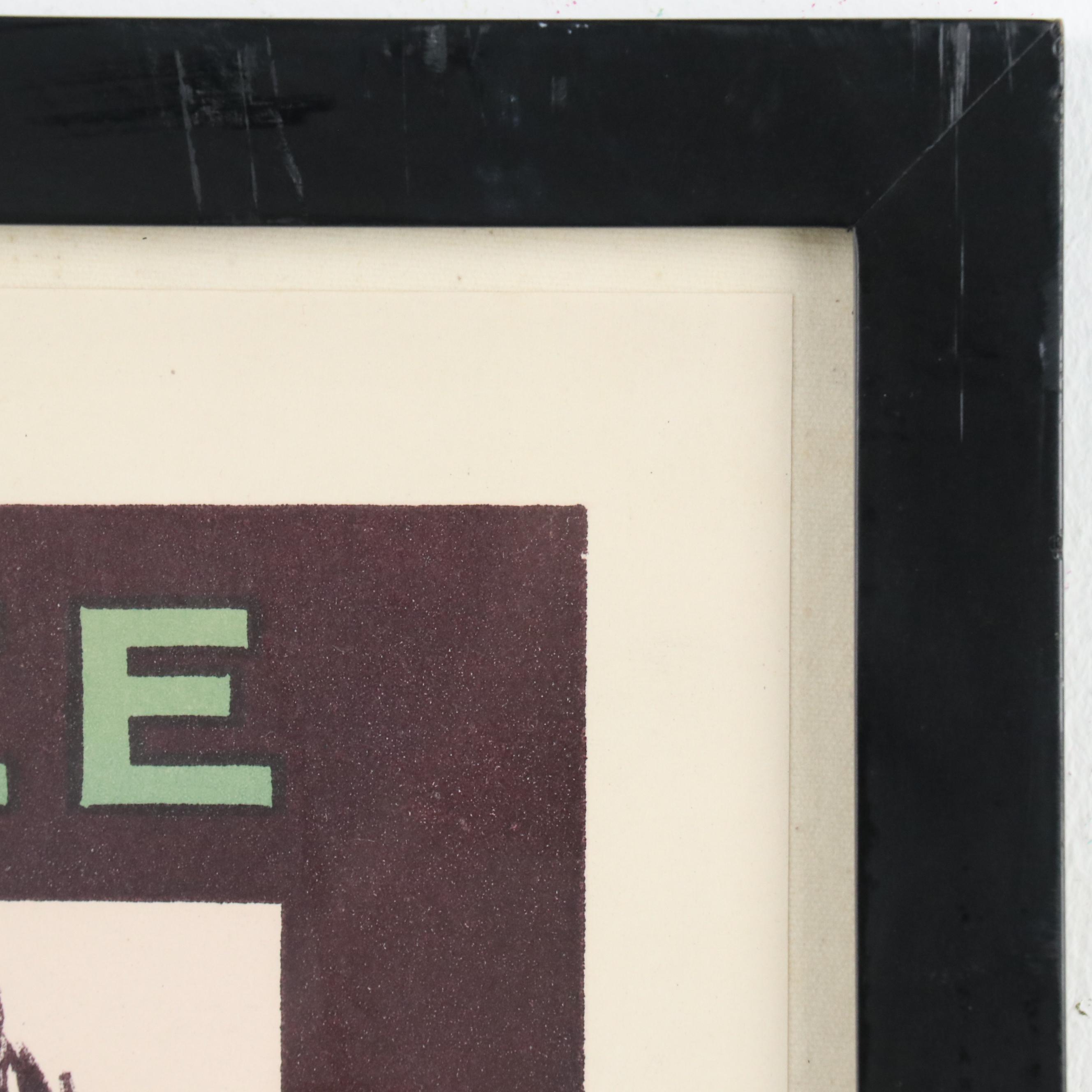 Designed by Julien Lacaze Color Lithograph Poster "Le Littoral Méditerranéen"