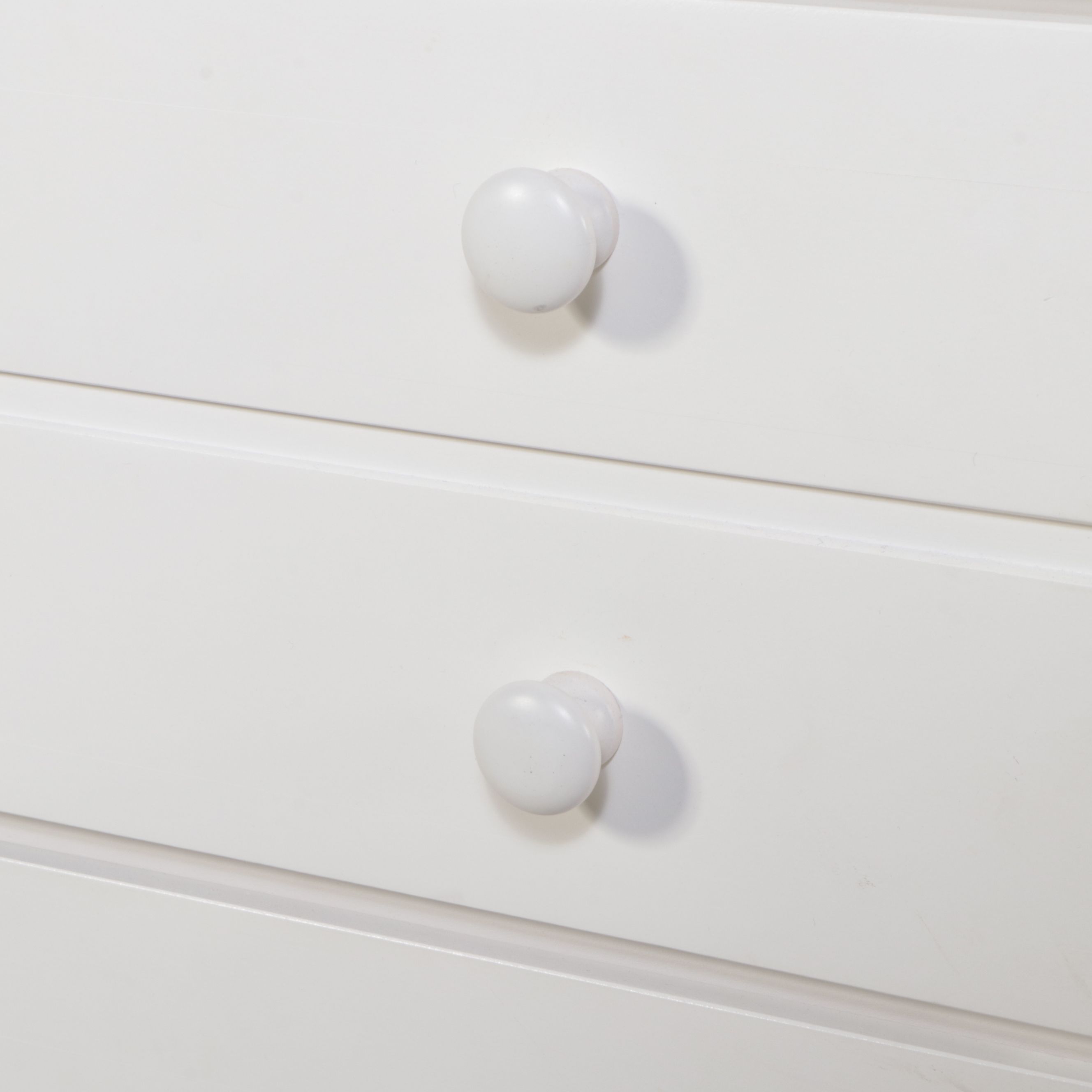Stanley Furniture White Painted Wood Tall Chest of Drawers