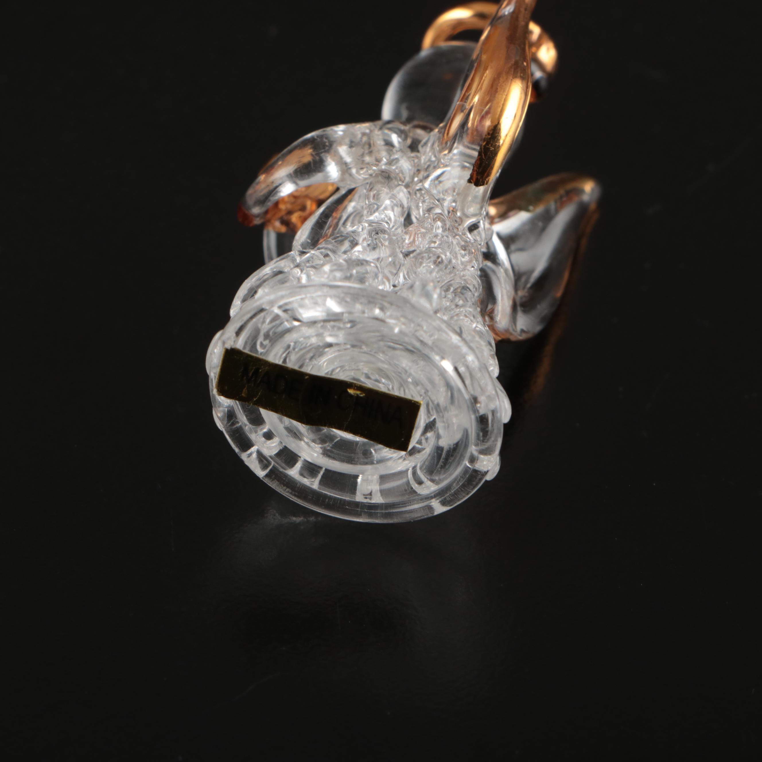 Glass Christmas Trees with Santa Boxes and More Decor