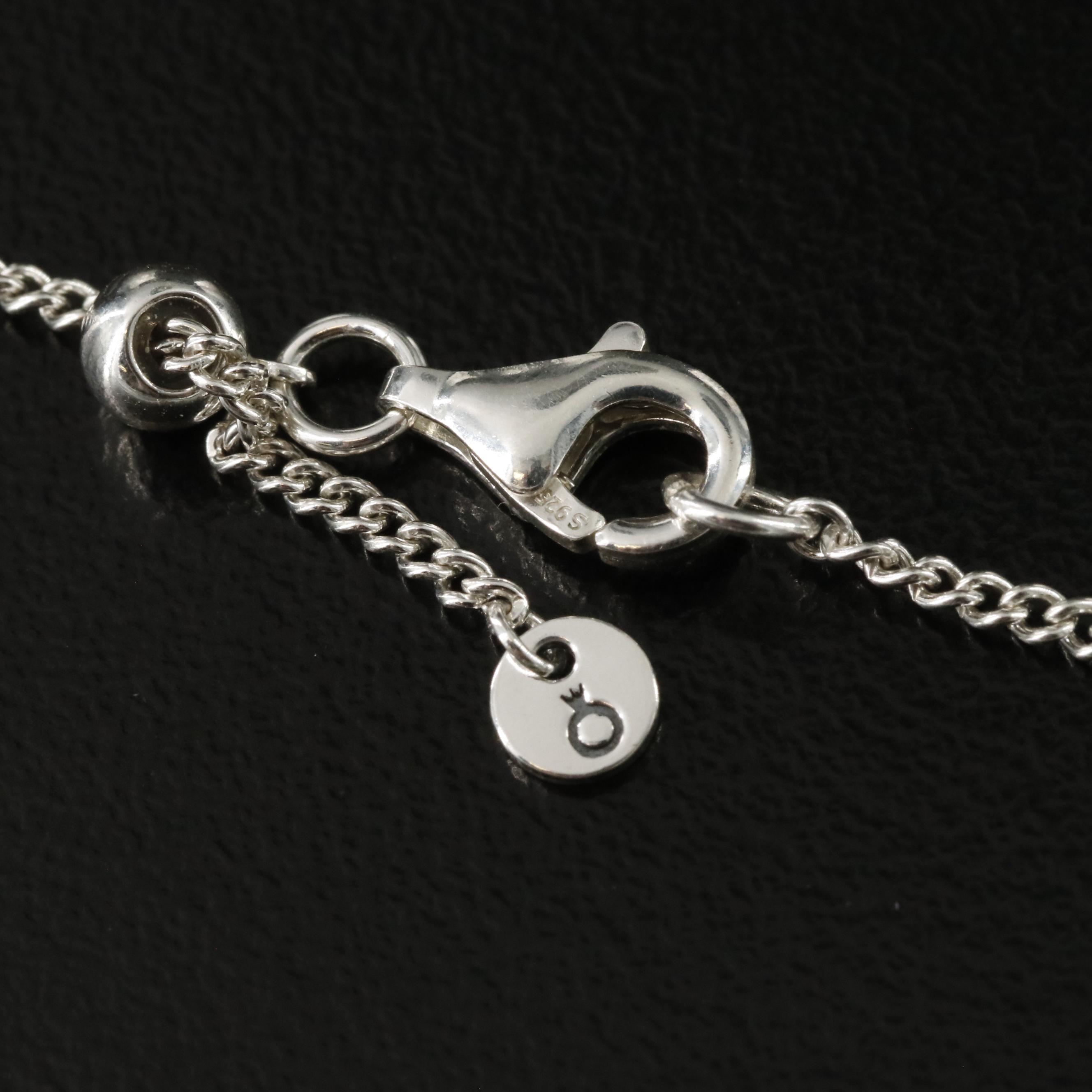 Pandora Sterling Crystal and CZ Pendant Necklace