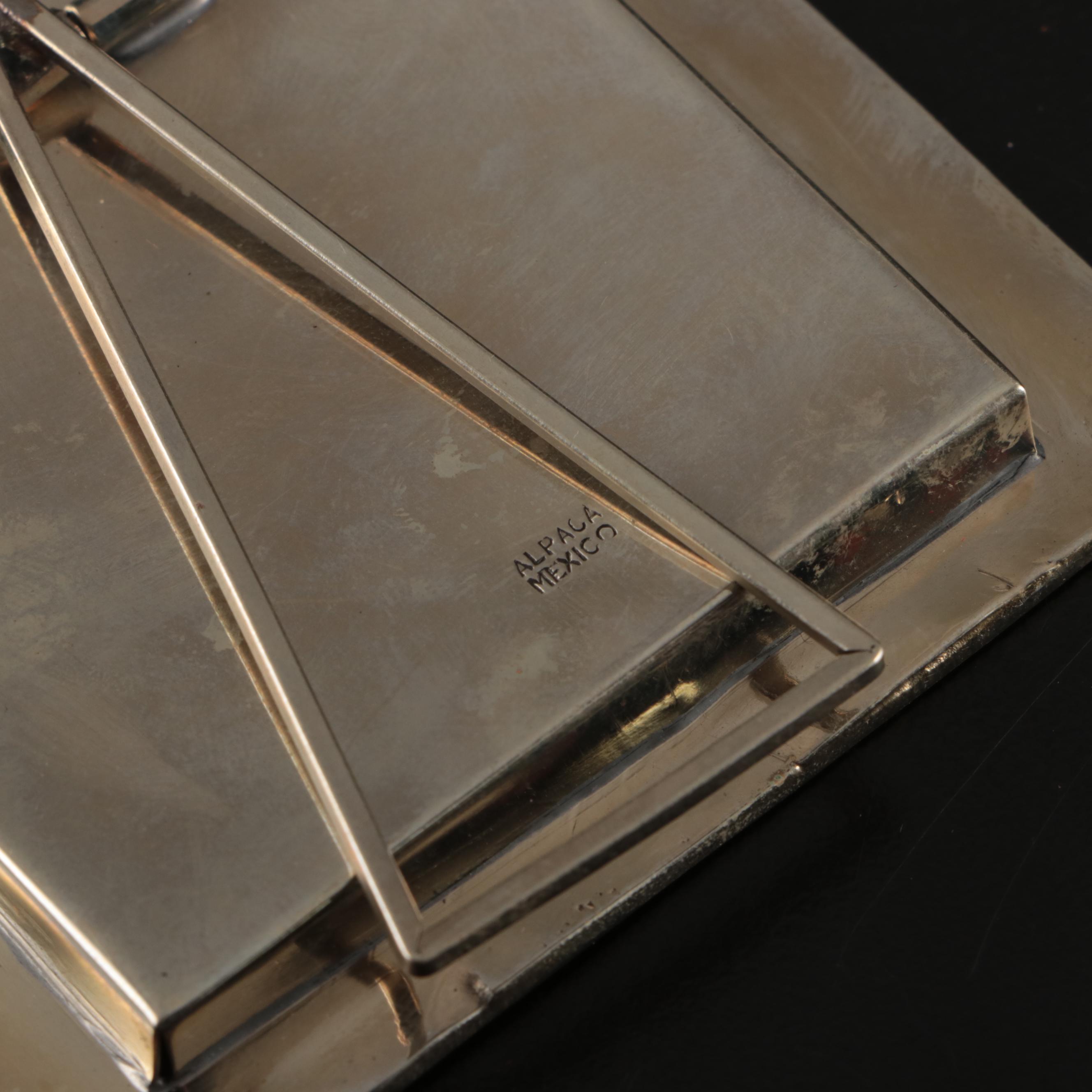 Mexican Abalone and Alpaca Silver Picture Frames