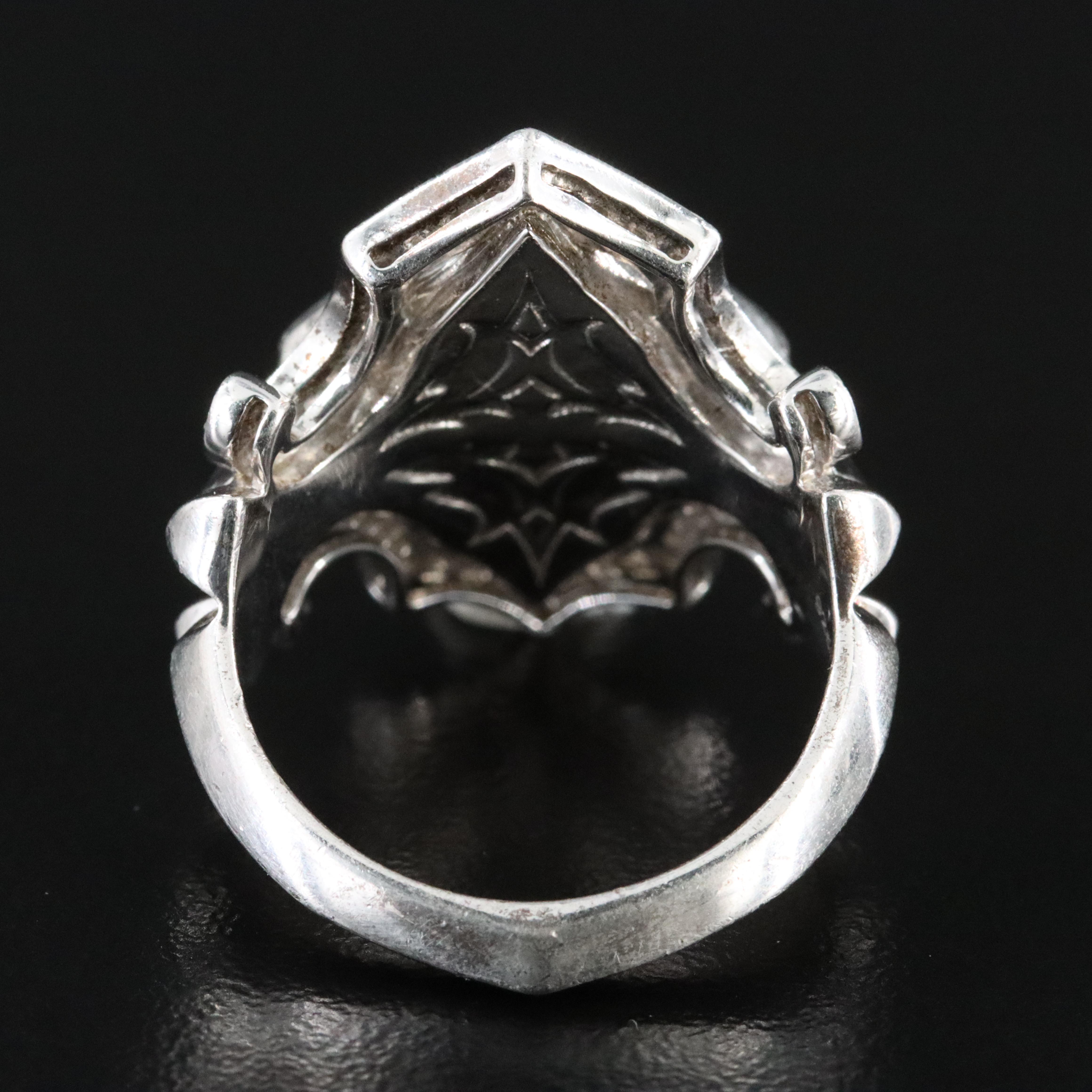 Stephen Webster Sterling Rock Crystal and Diamond Ring