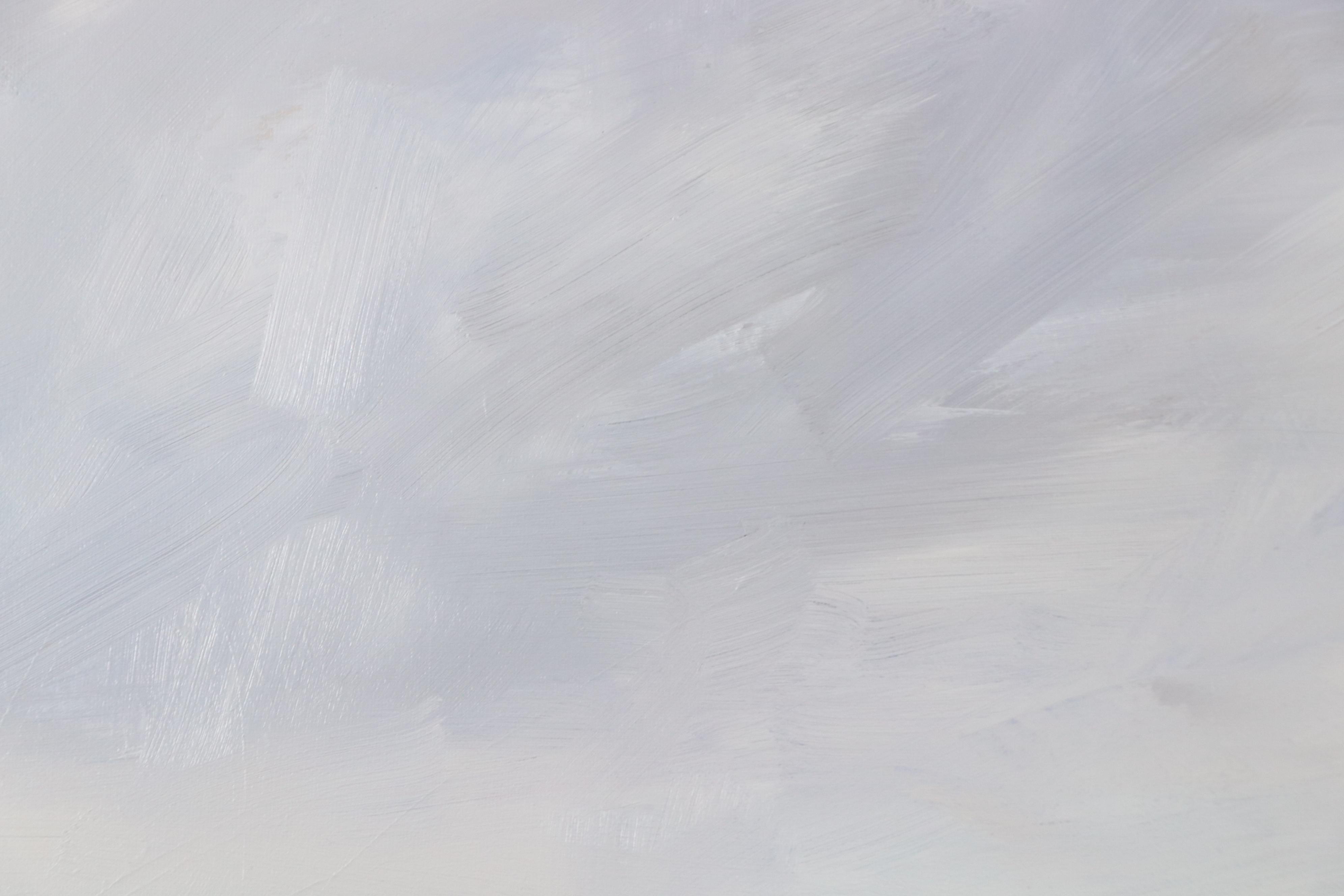 Sarah Brown Landscape Oil Painting "Threshold In Blue Green," 21st Century