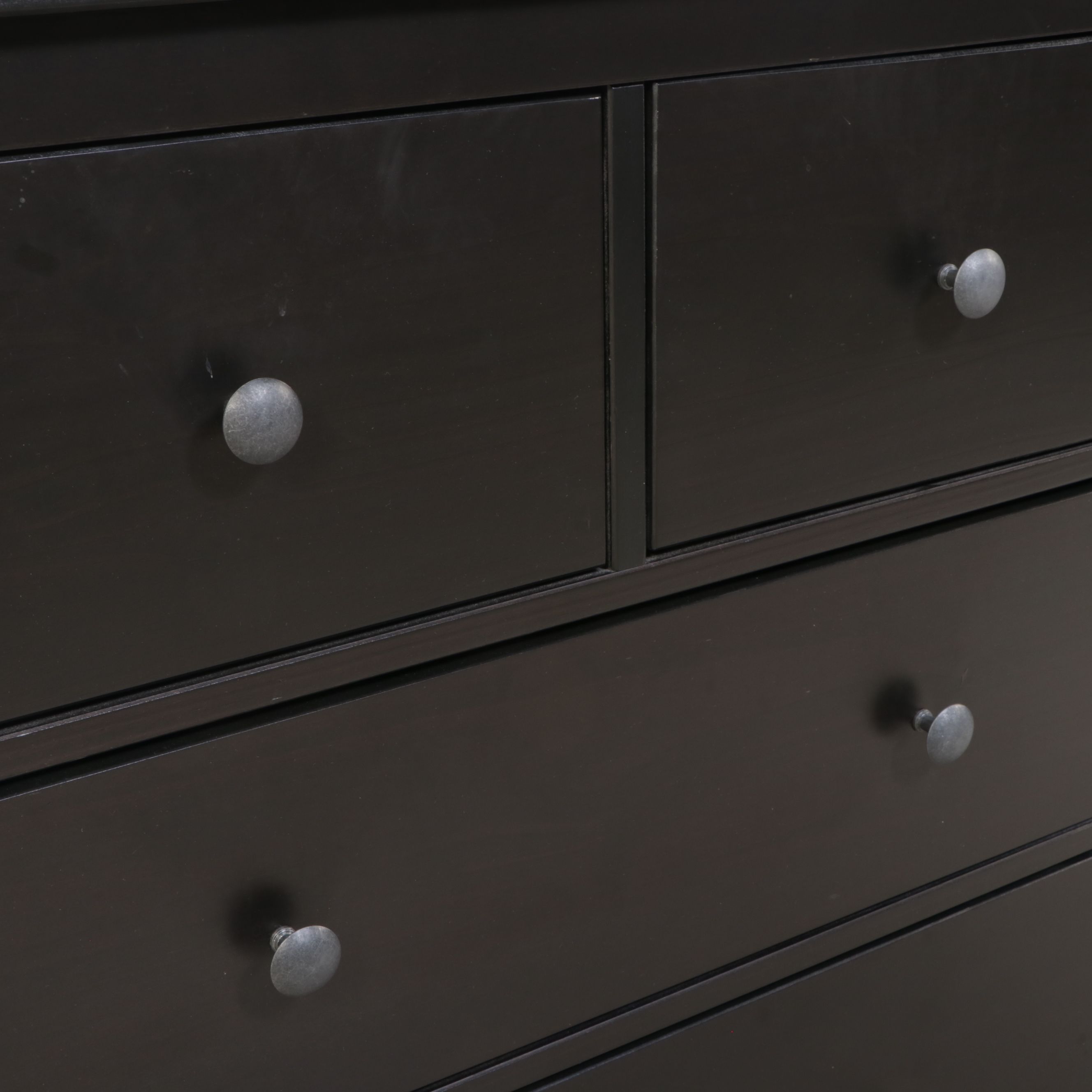 Contemporary Ebonized Wood Chest of Drawers