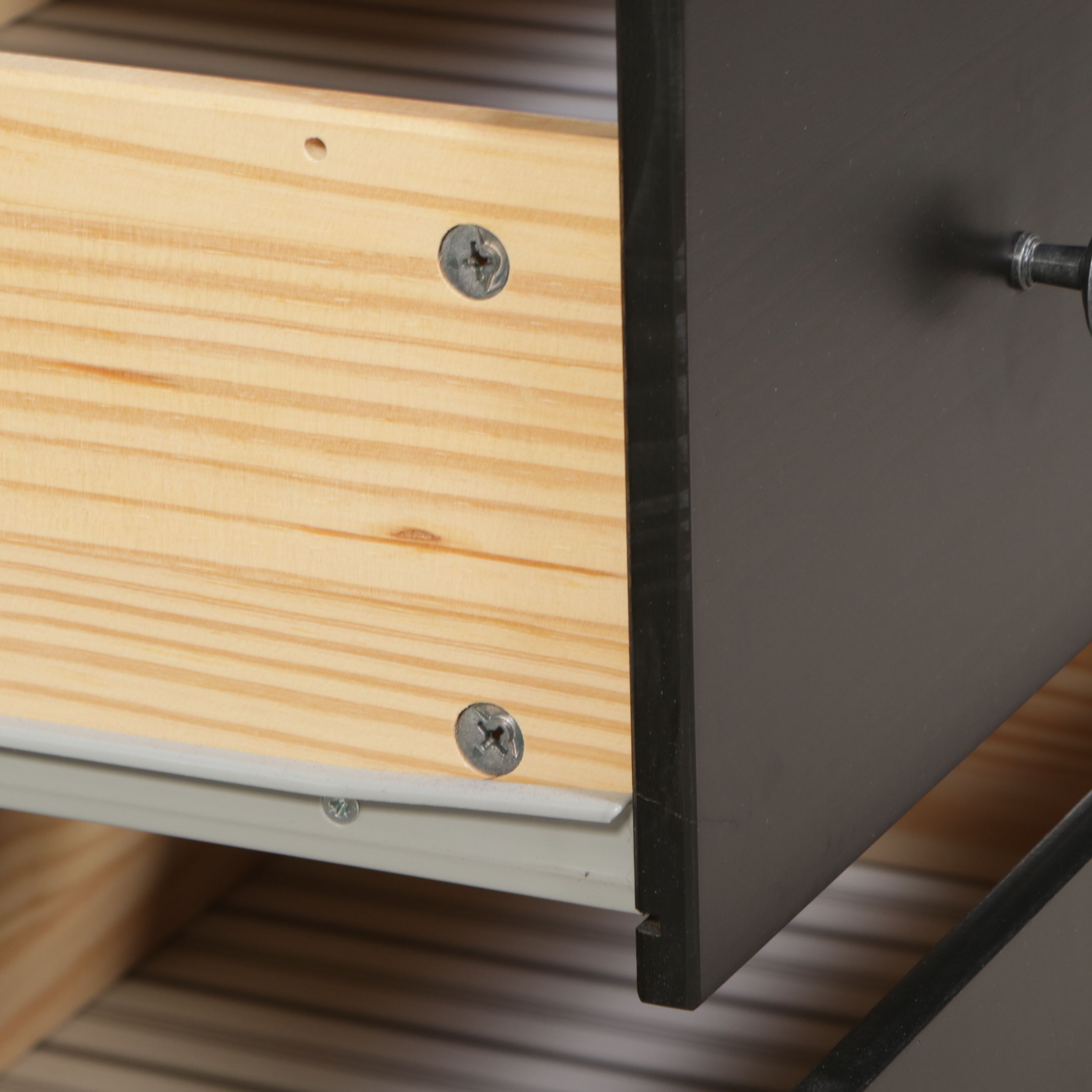 Contemporary Ebonized Wood Chest of Drawers