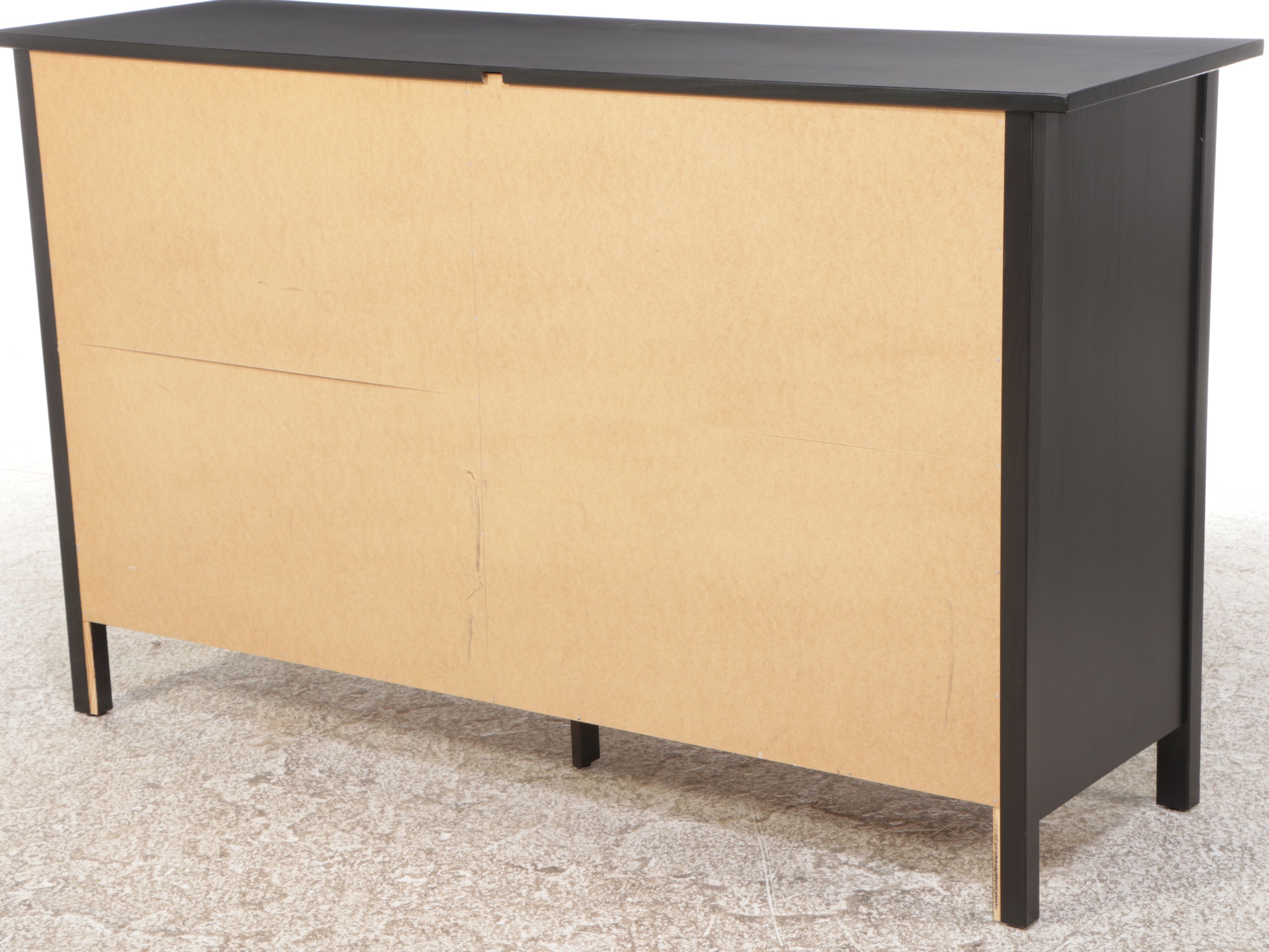 Contemporary Ebonized Wood Chest of Drawers