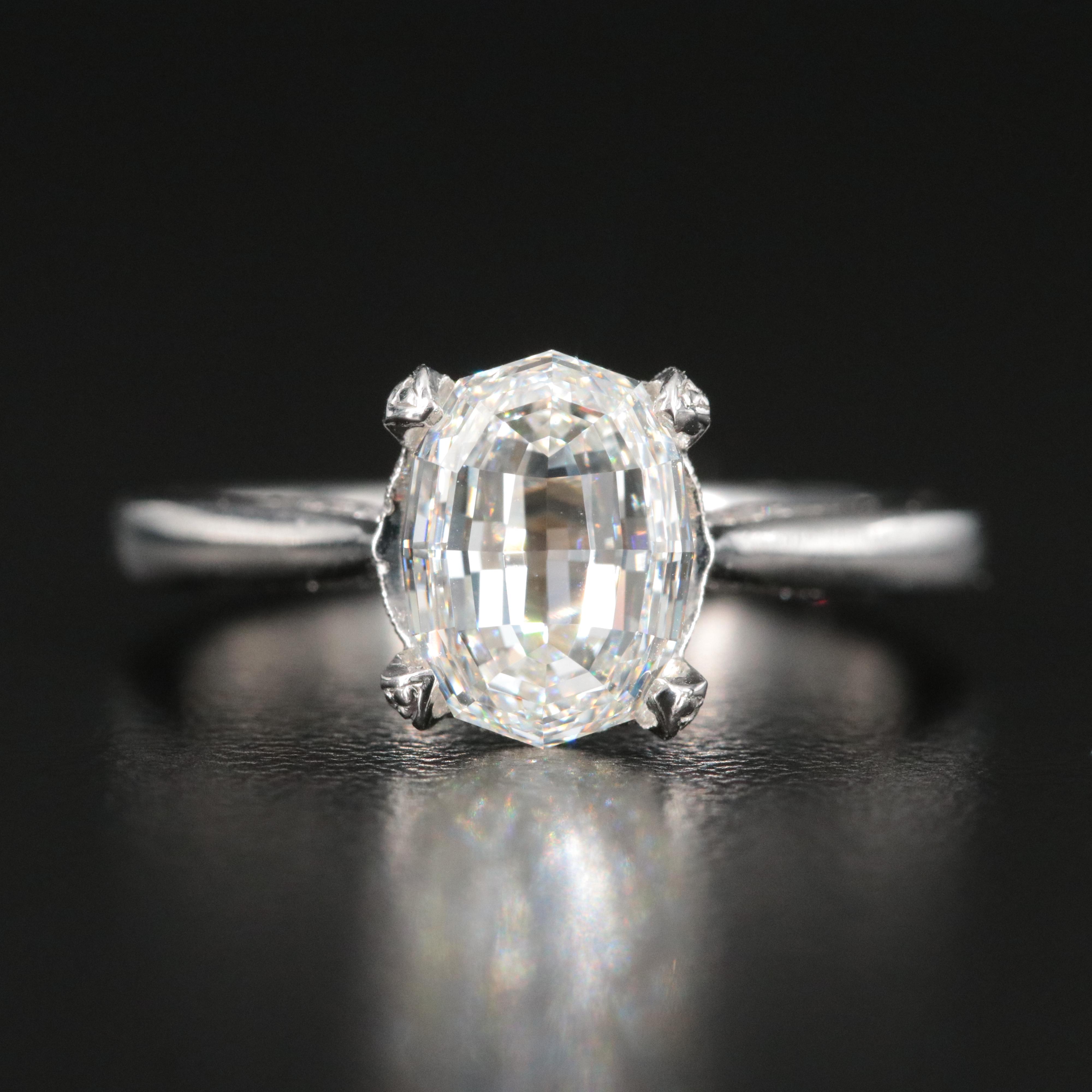 Tacori Platinum 2.31 CTW Diamond Ring with Internally Flawless Center and GIA