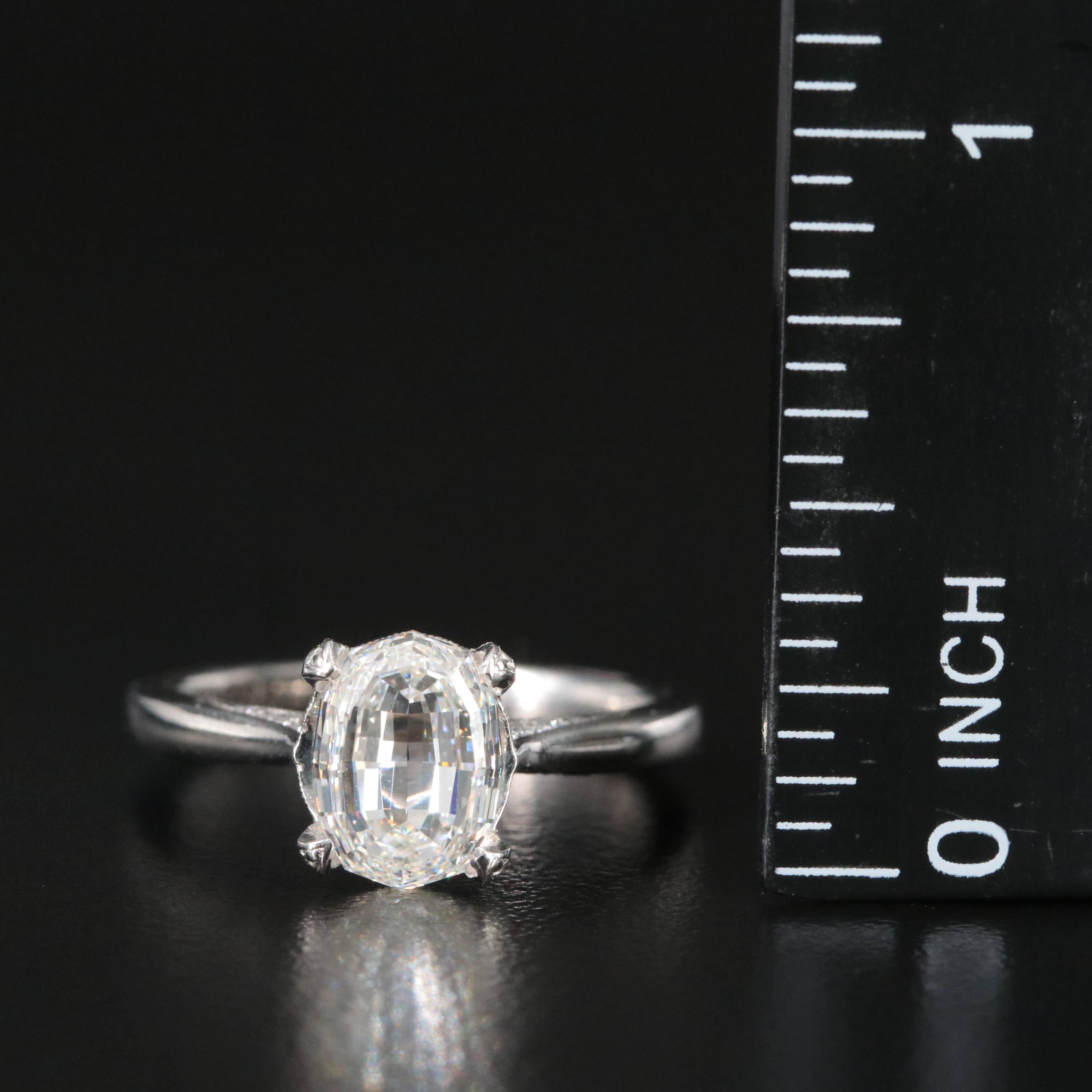 Tacori Platinum 2.31 CTW Diamond Ring with Internally Flawless Center and GIA