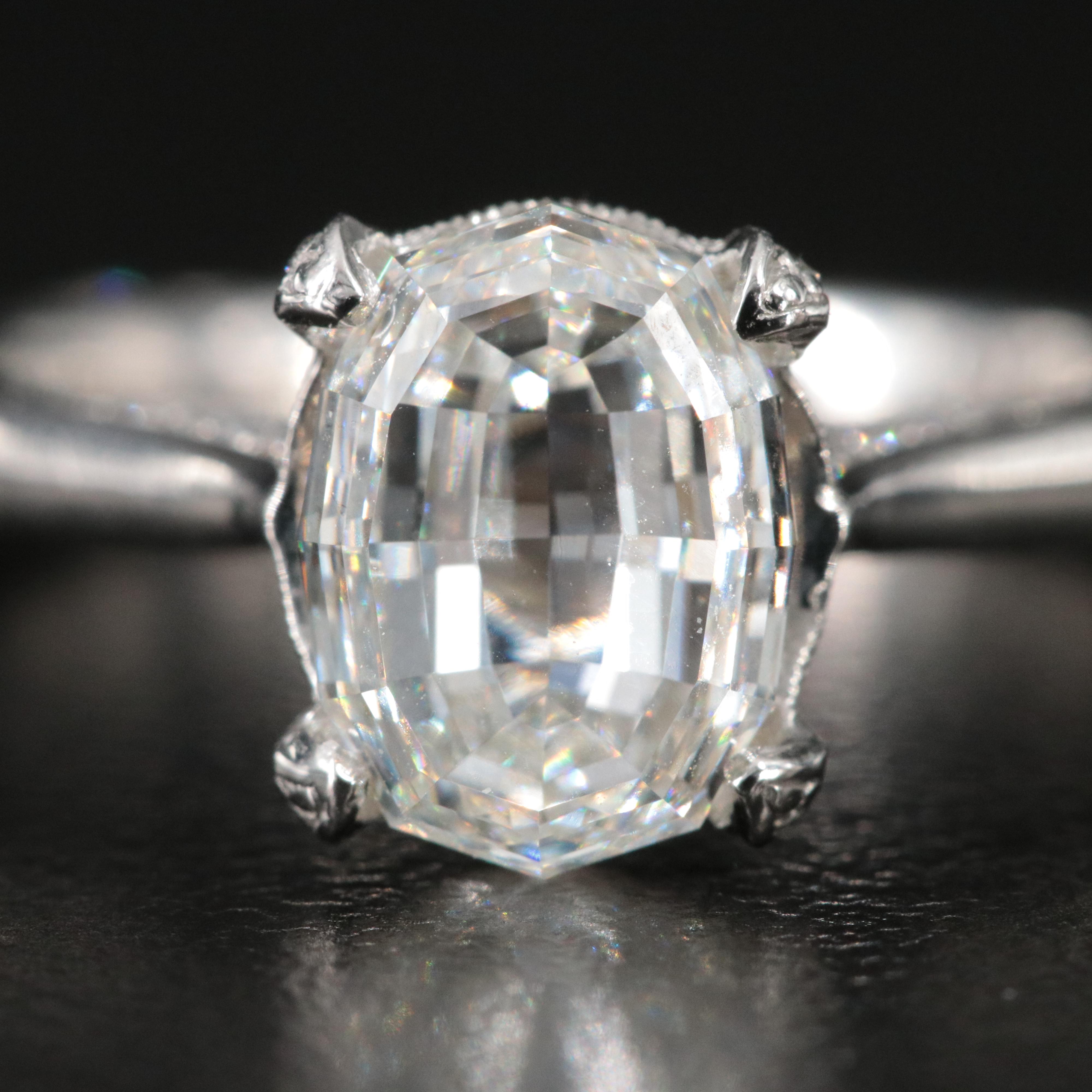 Tacori Platinum 2.31 CTW Diamond Ring with Internally Flawless Center and GIA