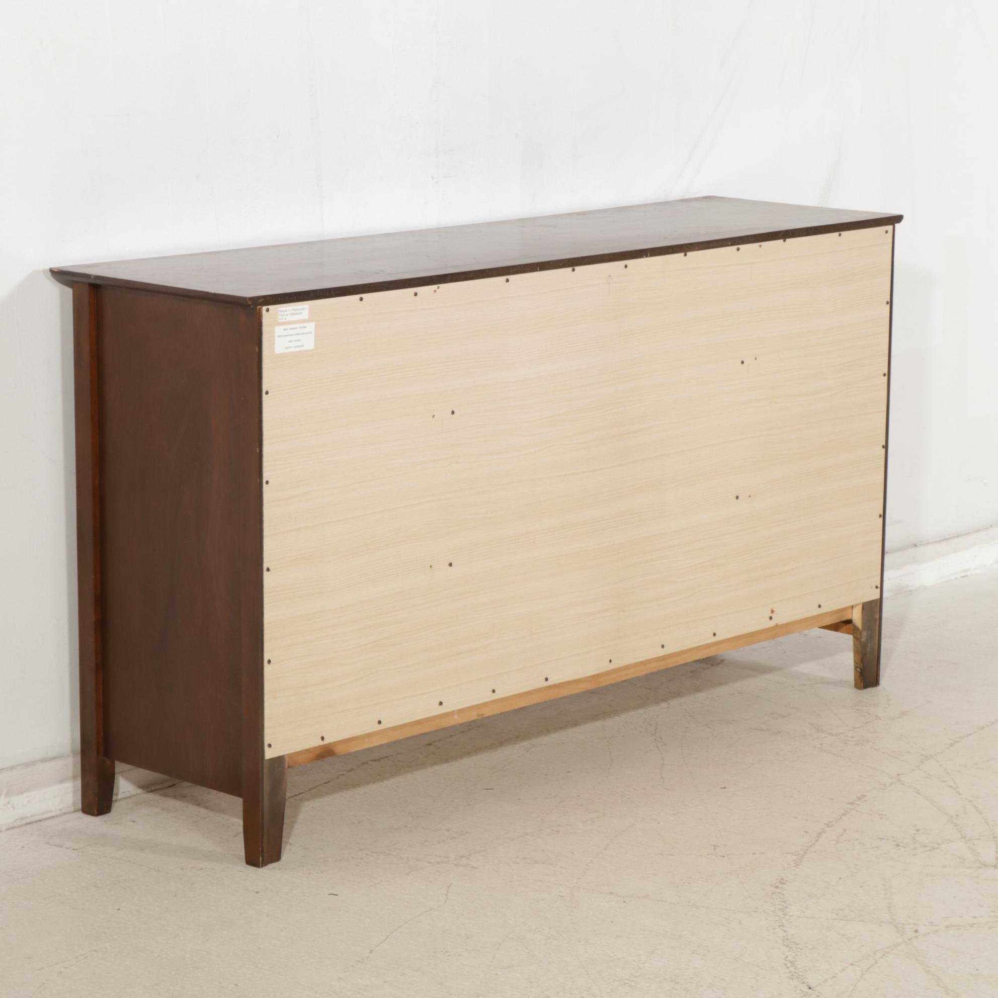 Mieco Mahogany Dresser and Mirror, 21st Century