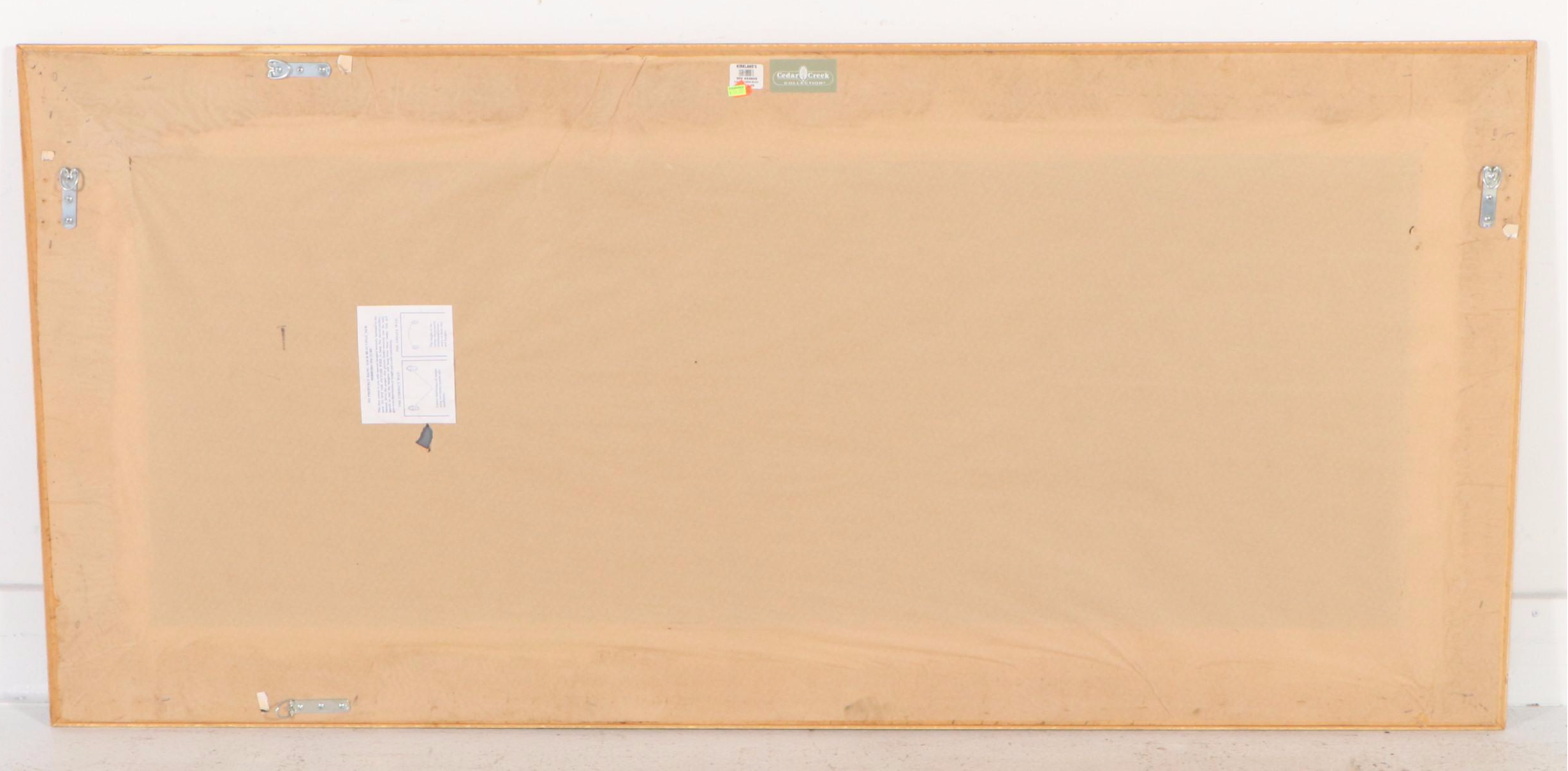 Cedar Creek Collection Parcel Gilt and Crackle Painted Wall Mirror