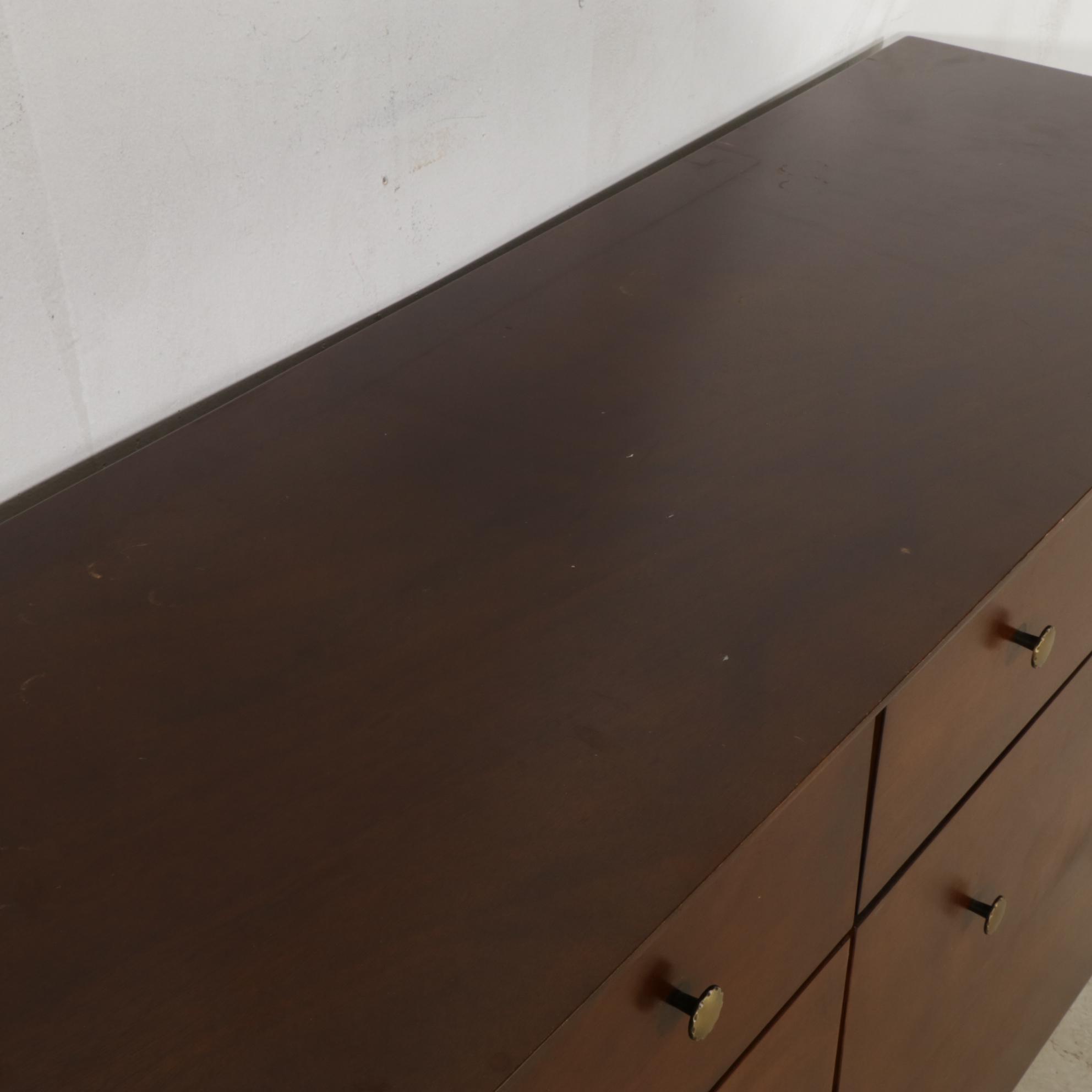 Mieco Mahogany Dresser and Mirror, 21st Century