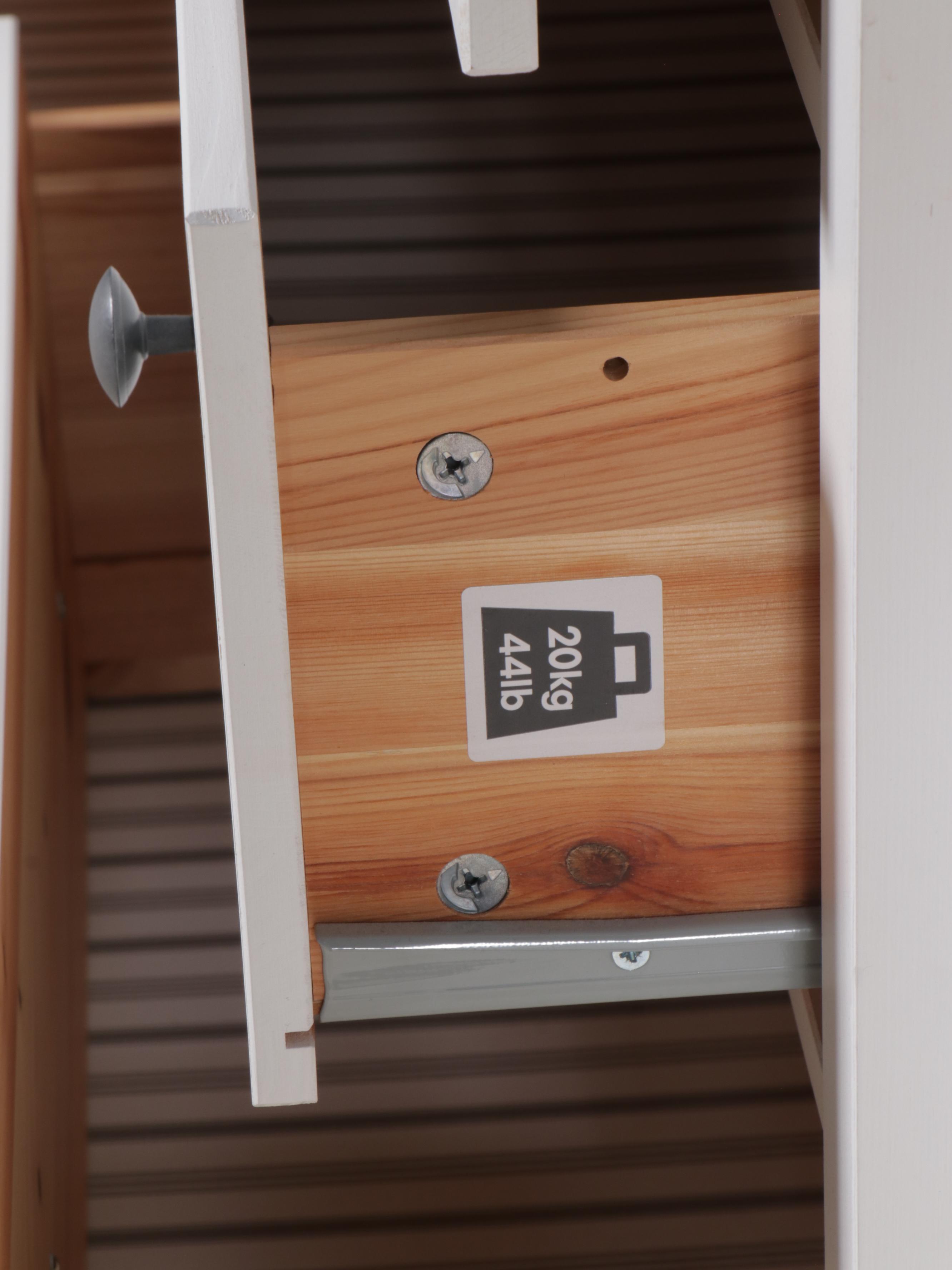 IKEA "Hemnes" Wall Mirror with White Chest of Drawers