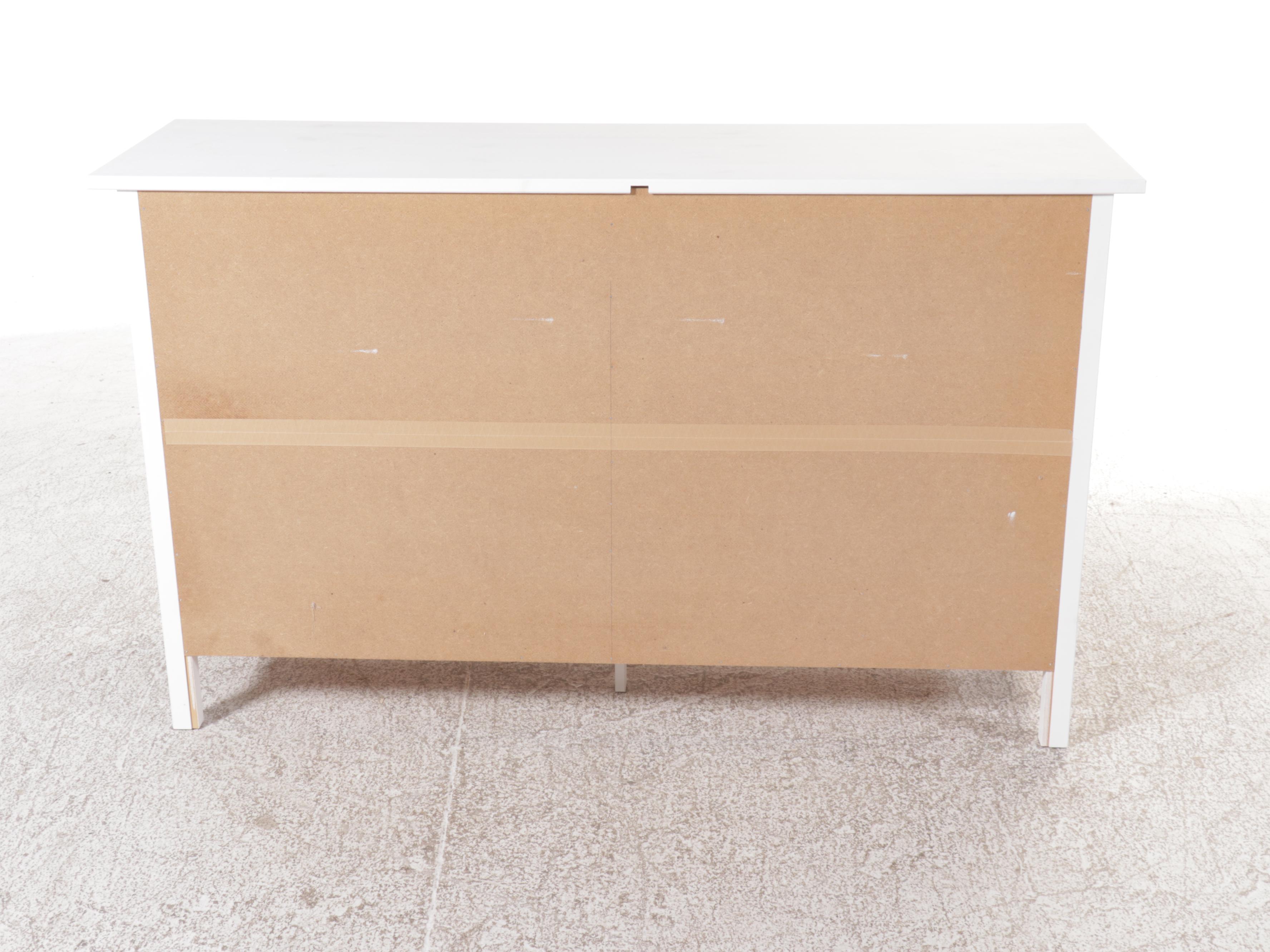 IKEA "Hemnes" Wall Mirror with White Chest of Drawers