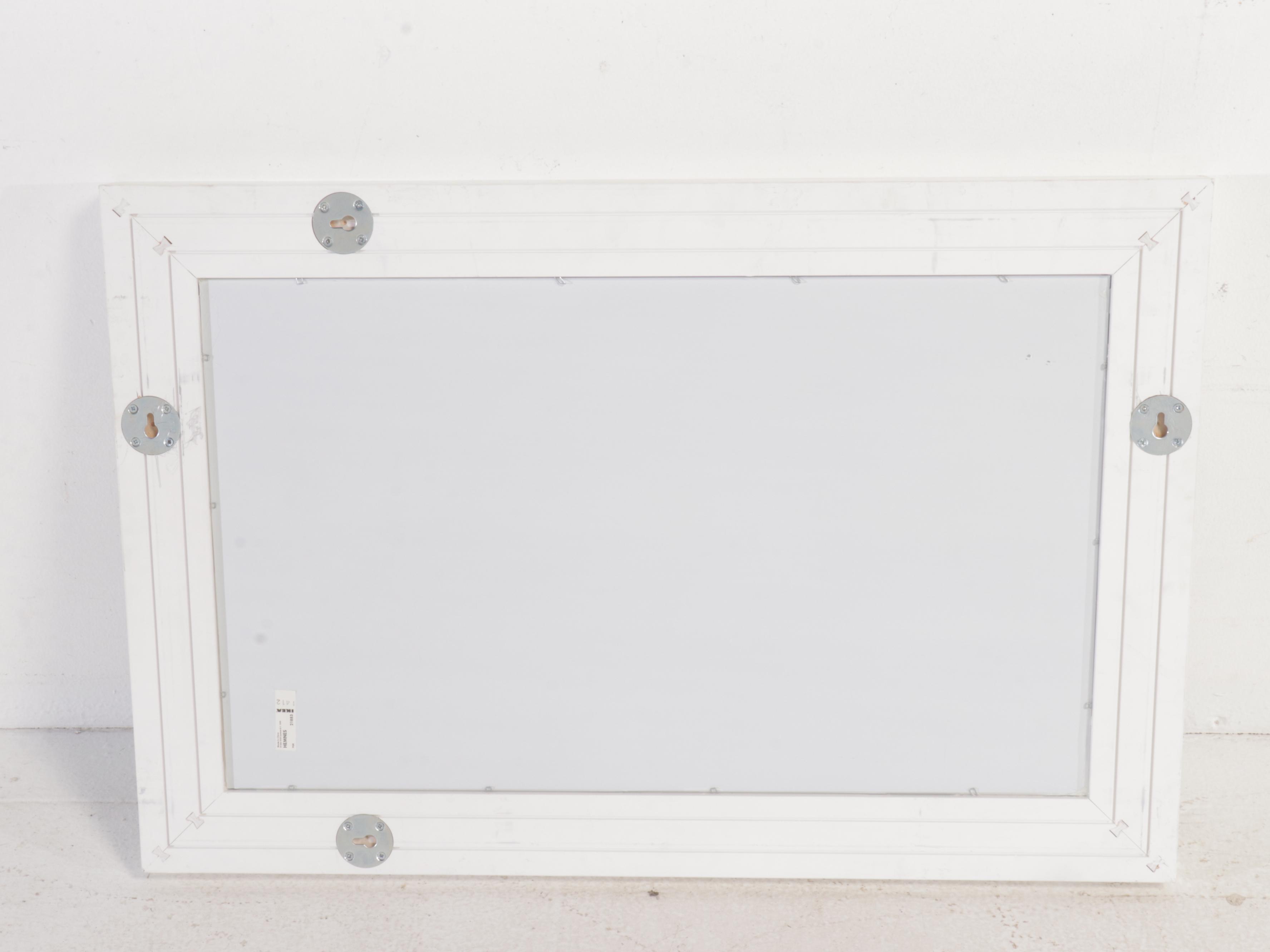 IKEA "Hemnes" Wall Mirror with White Chest of Drawers